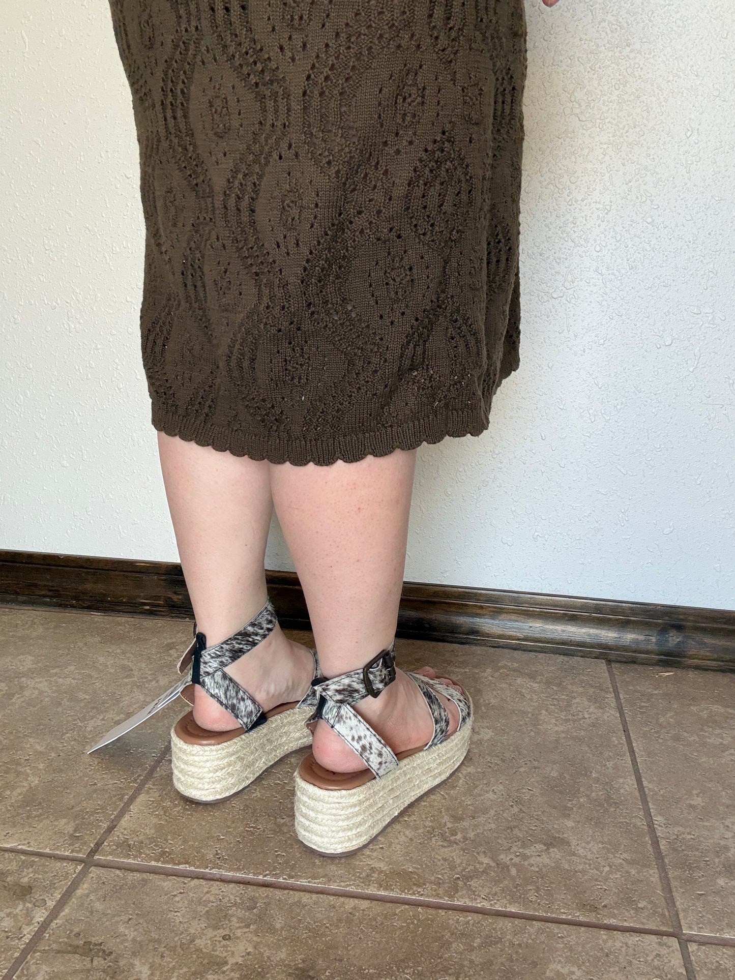 Longhorn Lasso Leather Sandals