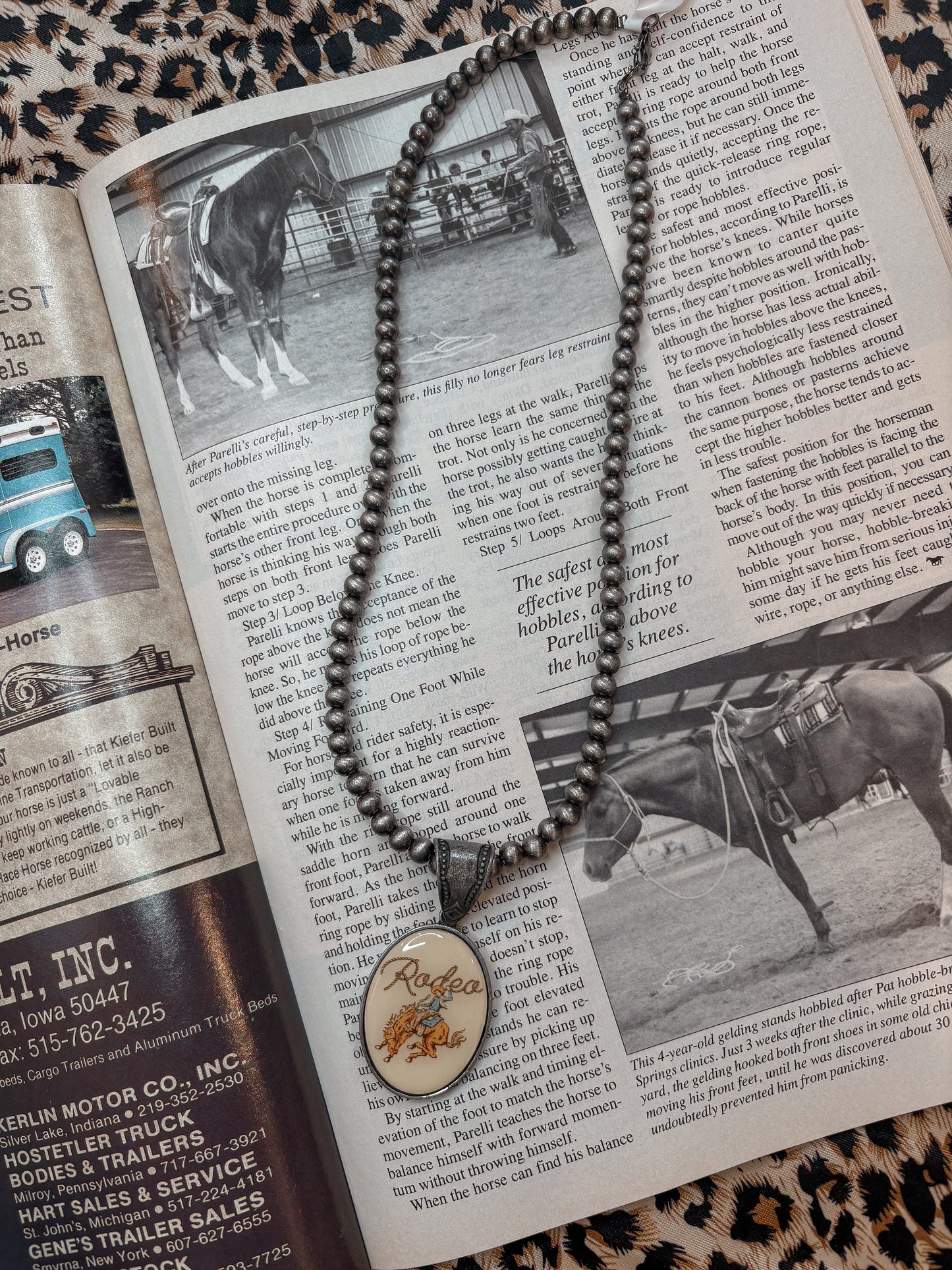 Western Rodeo Pearl & Charm