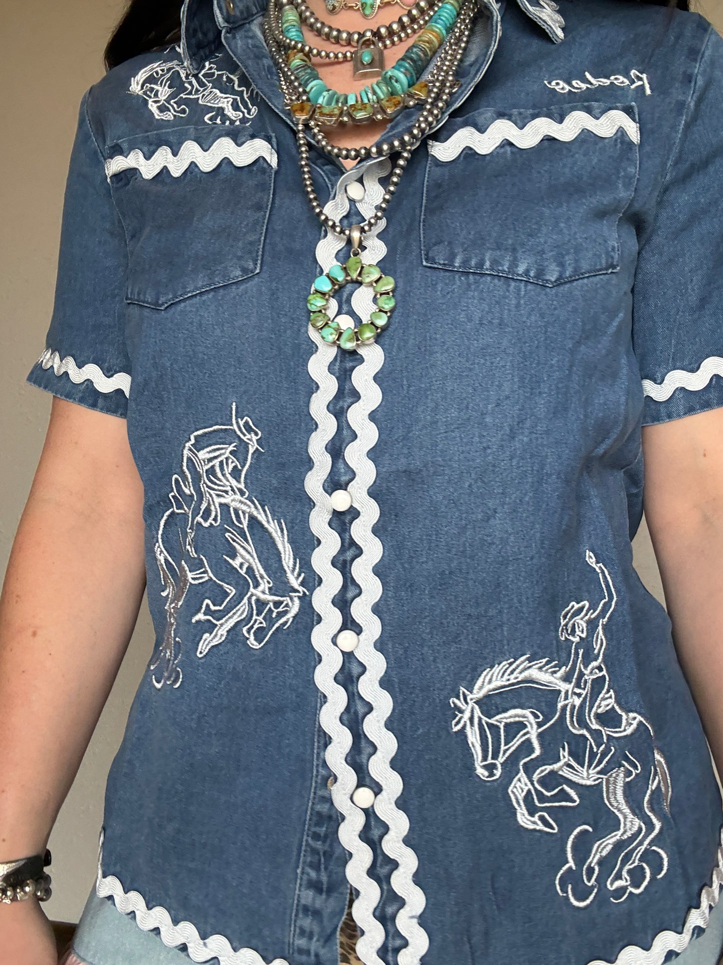 The American Cowboy Denim Short Sleeve
