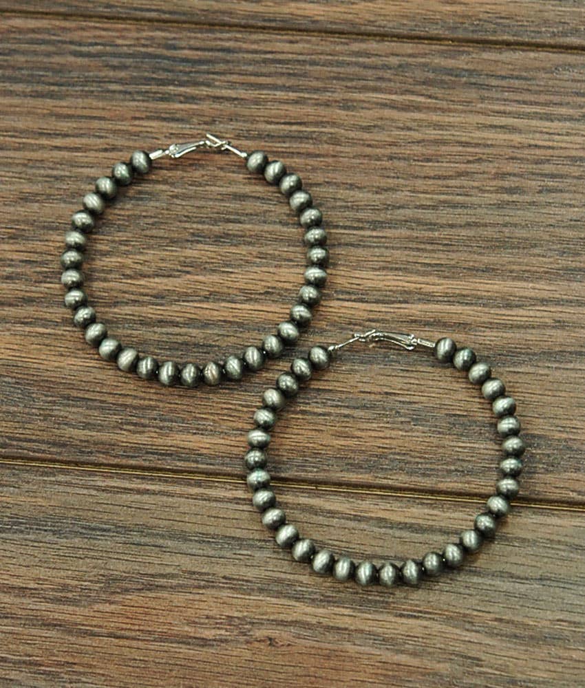 6mm Pearl Hoop Earrings