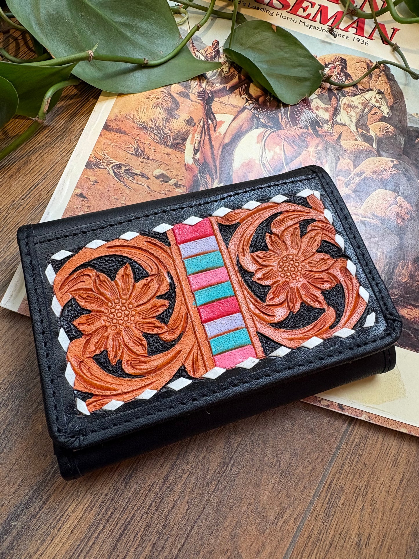 Mini Wallet with Cowhide *Serape