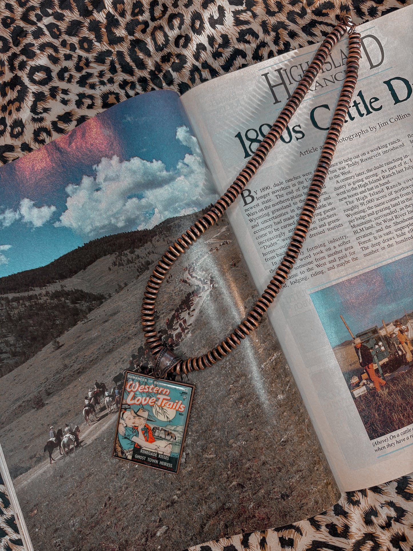 Western Love Pendant & Pearls