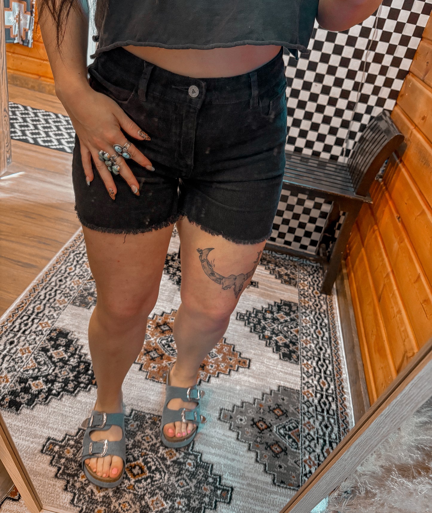 The Cowboy Corduroy Shorts ONE LARGE LEFT