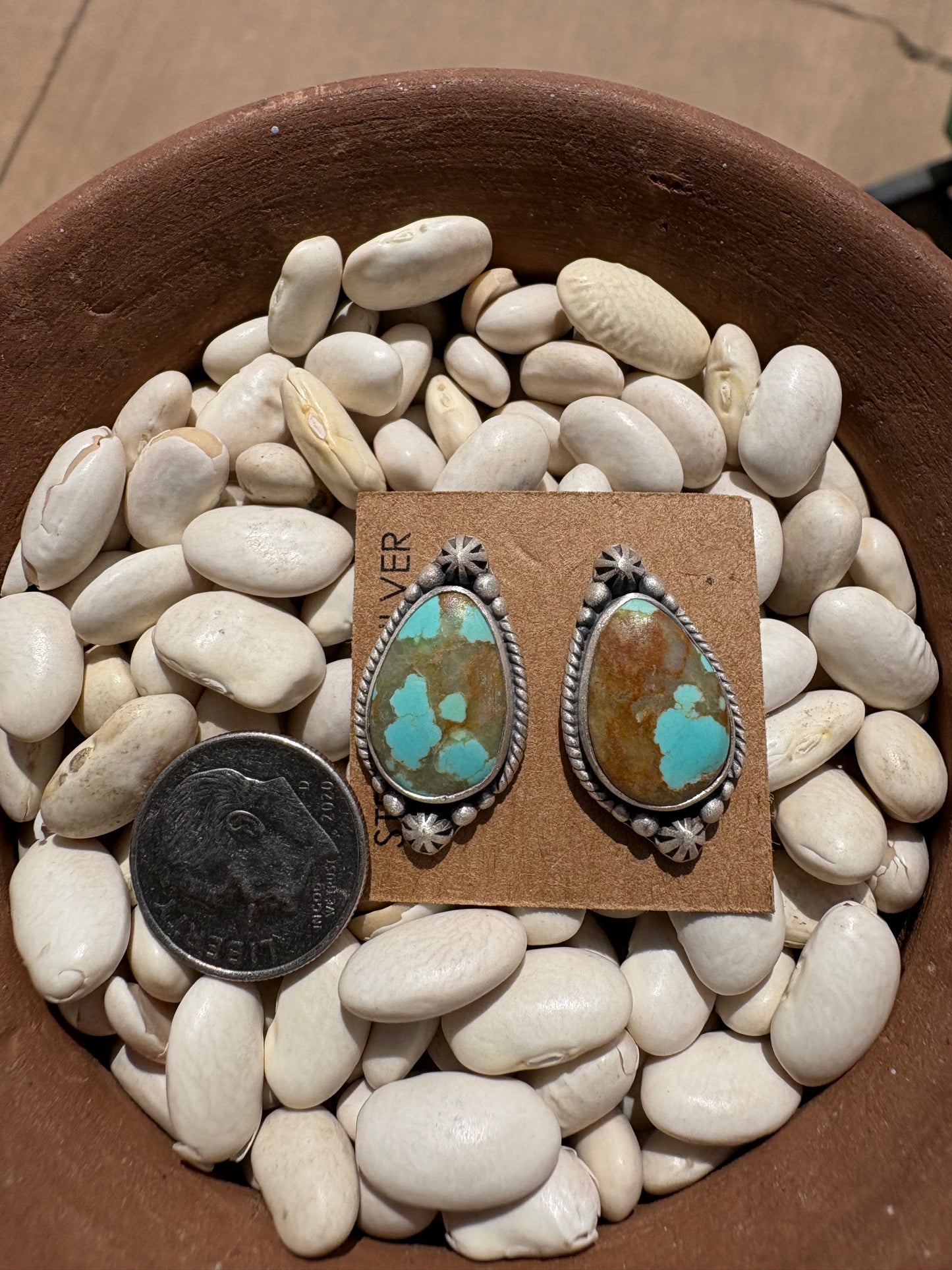 Mine 8 Turquoise Everyday Studs