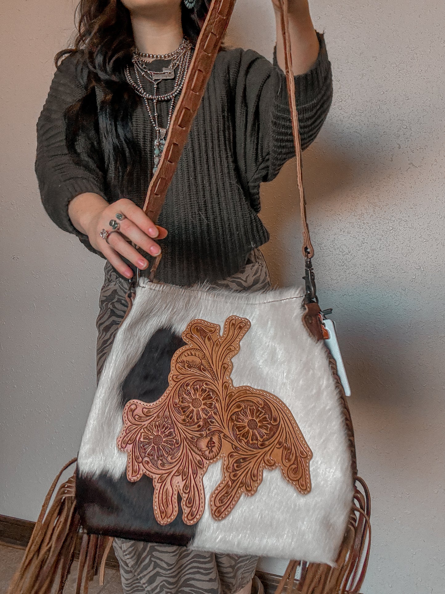 Prairie Rider Cowhide Bag *Light Hide
