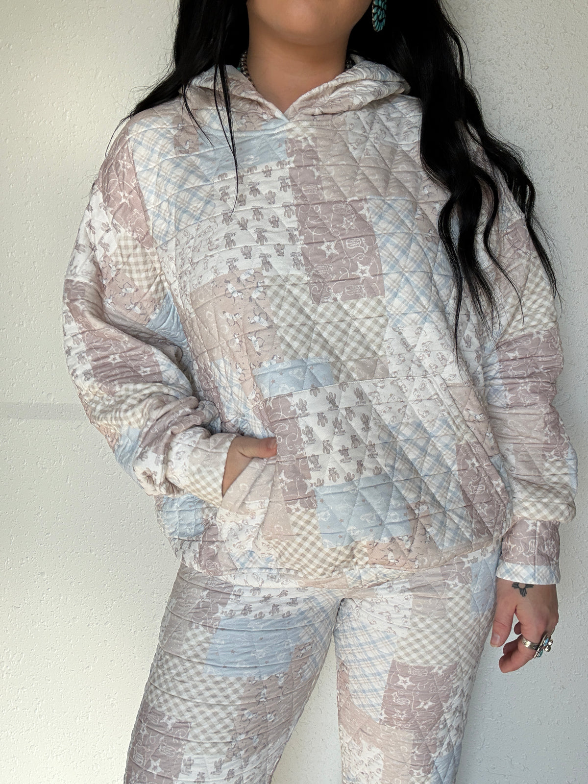 Western Way Quilted Hoodie