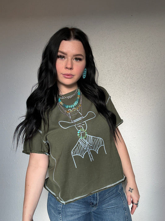 Stare-down Stitch Tee
