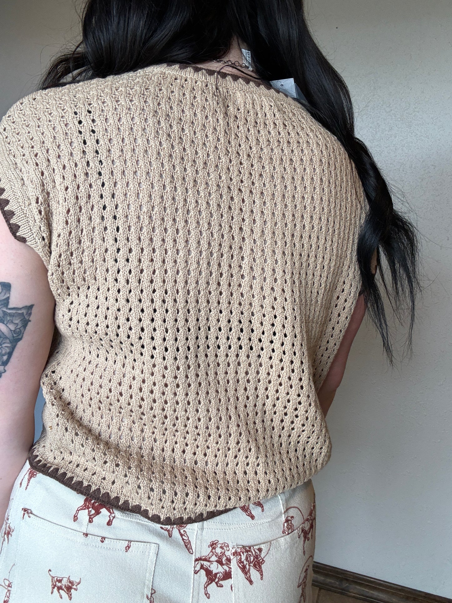 Sagebrush Stitch Top *Brown