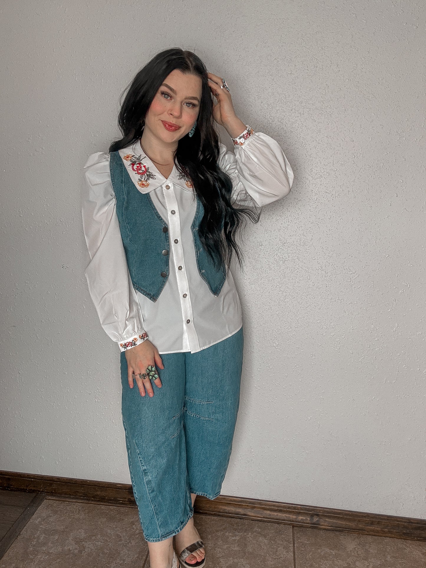 The Macy Embroidered Blouse