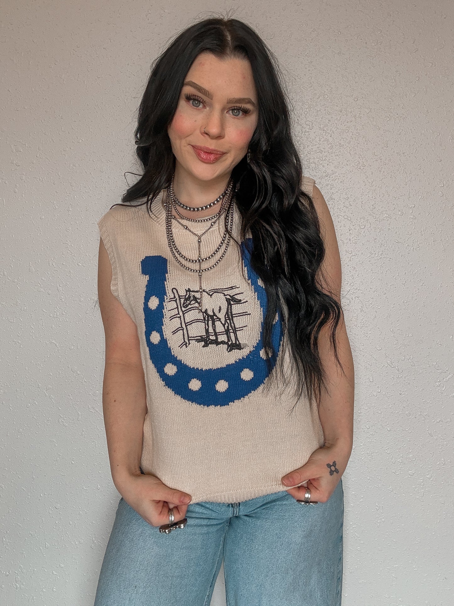 Stay Lucky Sweater Vest