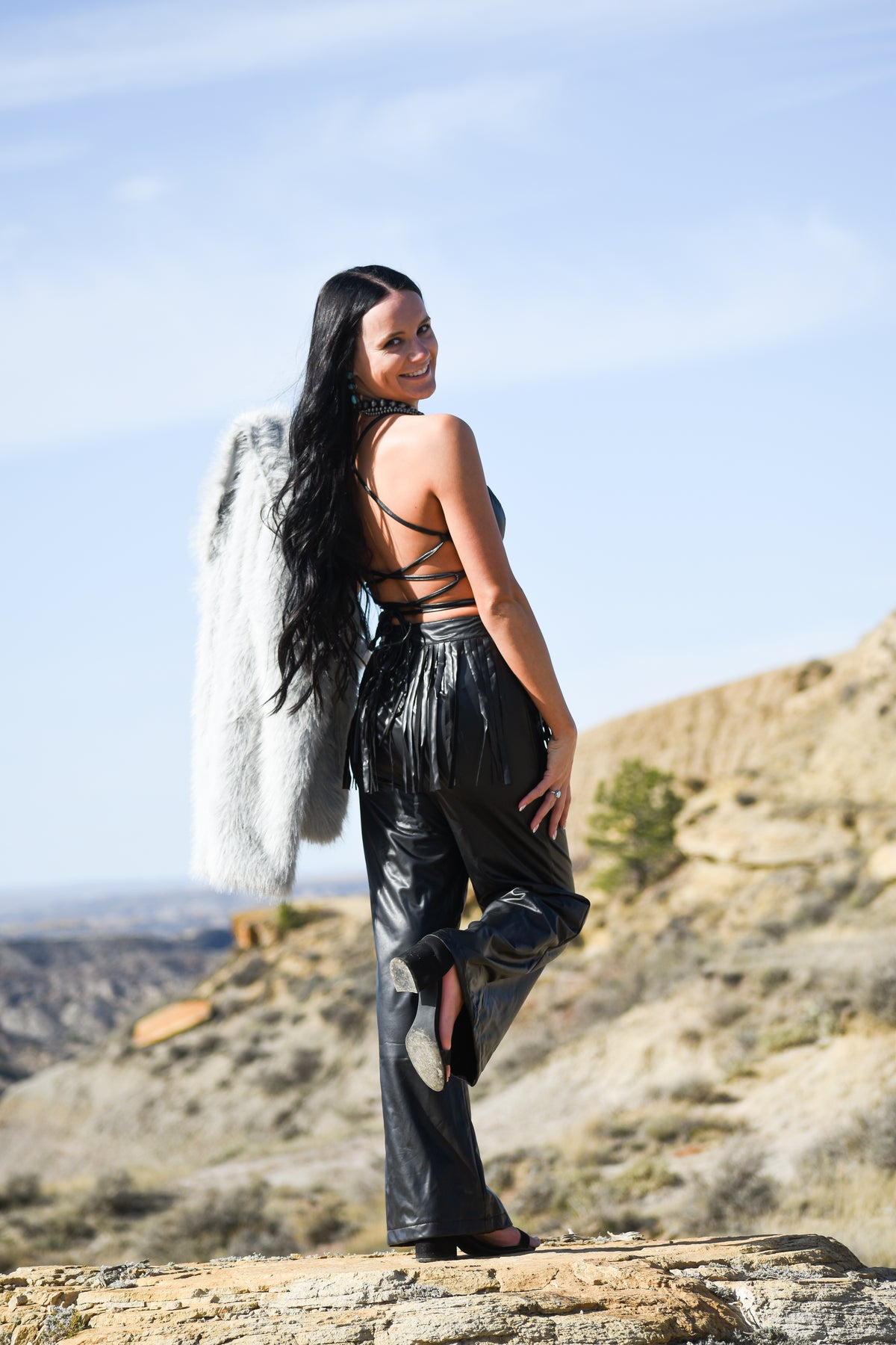 The Grey Pony Fur Jacket