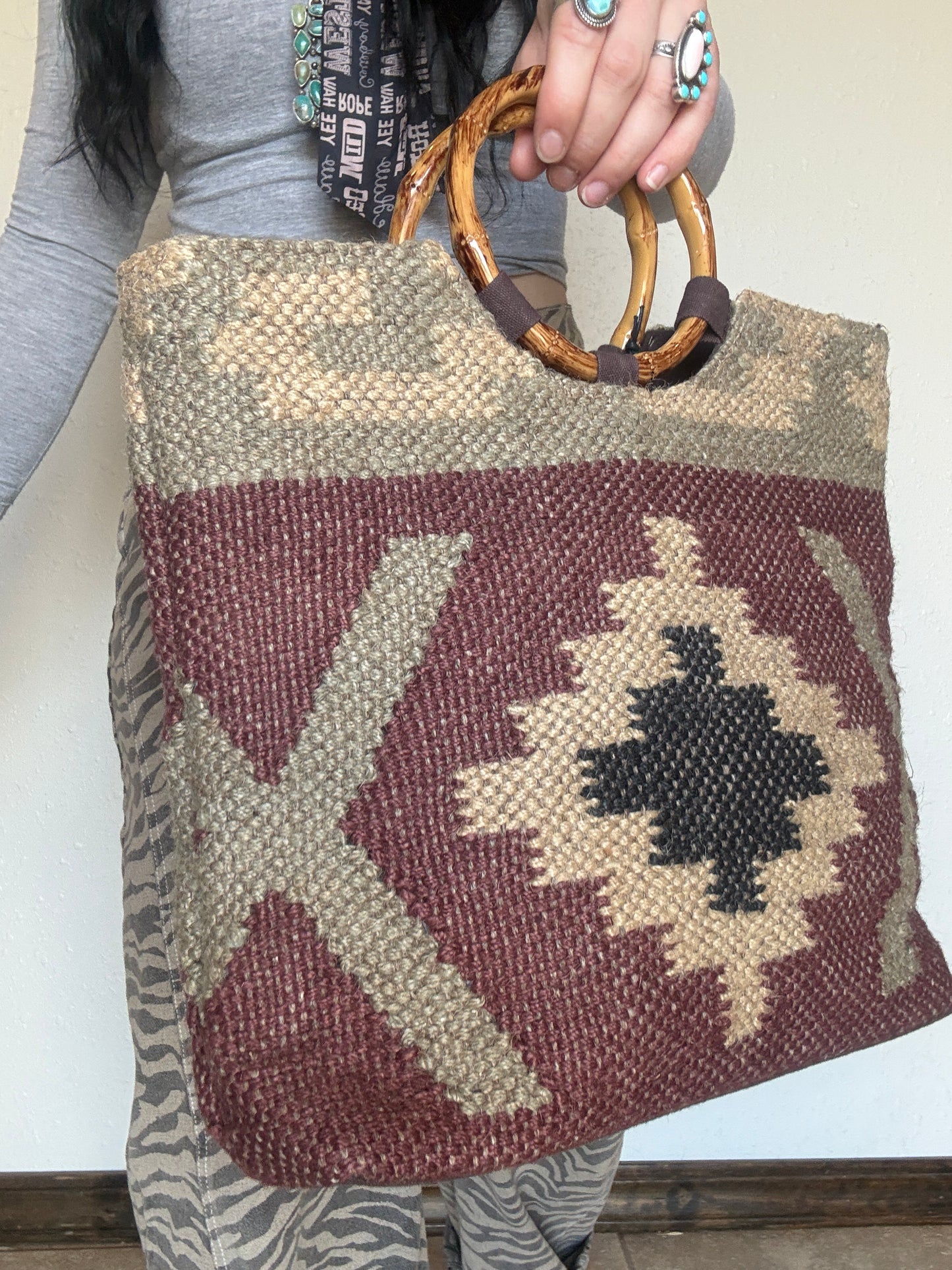 Desert Loom Wristlet Tote Bag