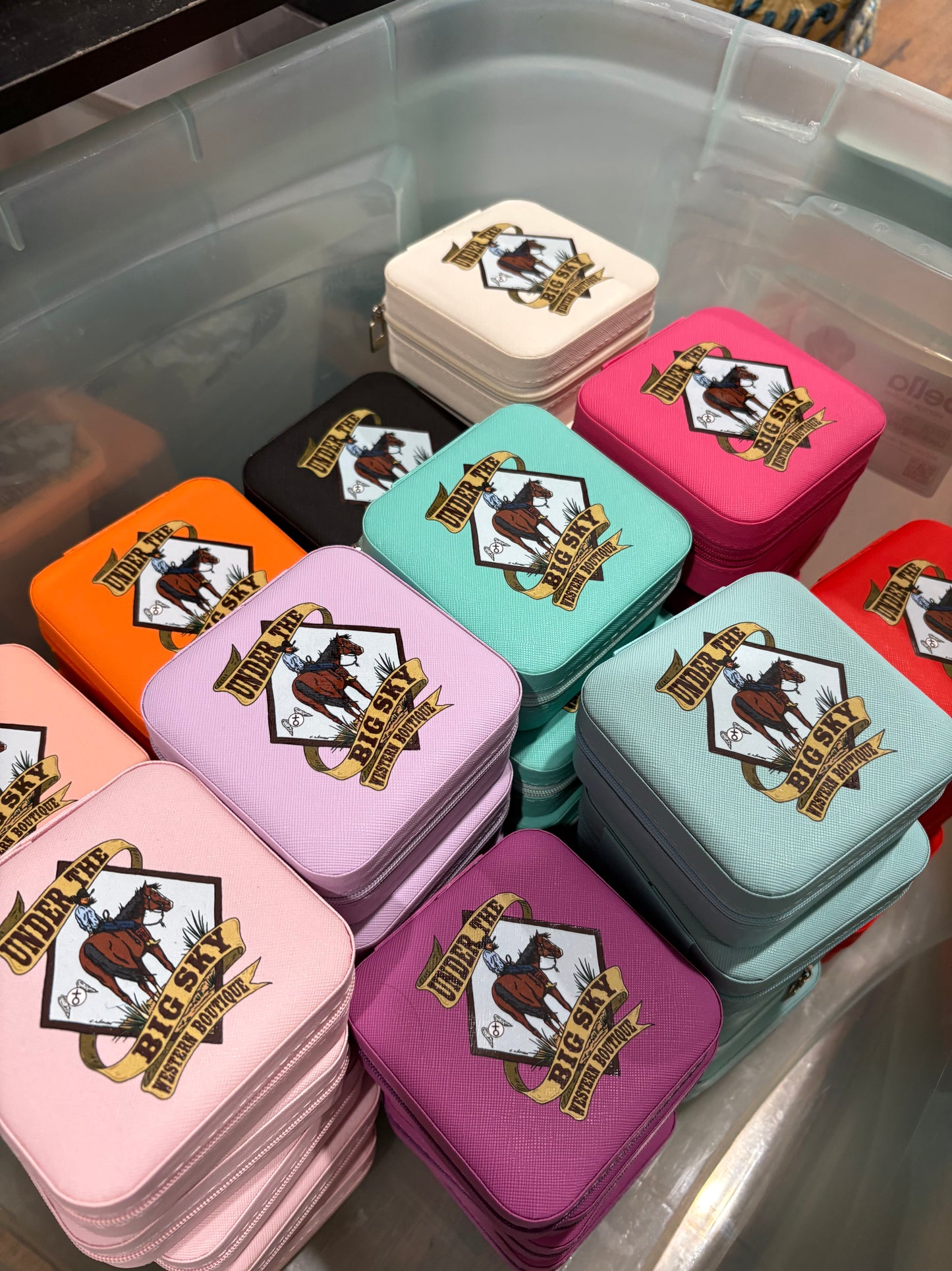 Under The Big Sky Logo Jewelry Case
