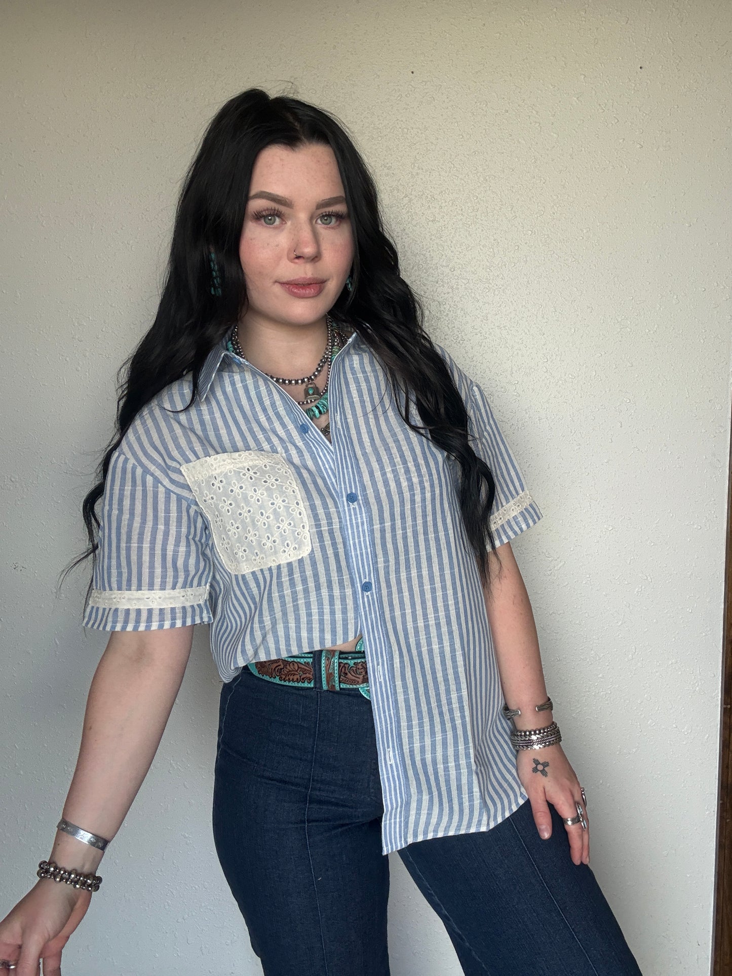 The Ester Button Up *Blue