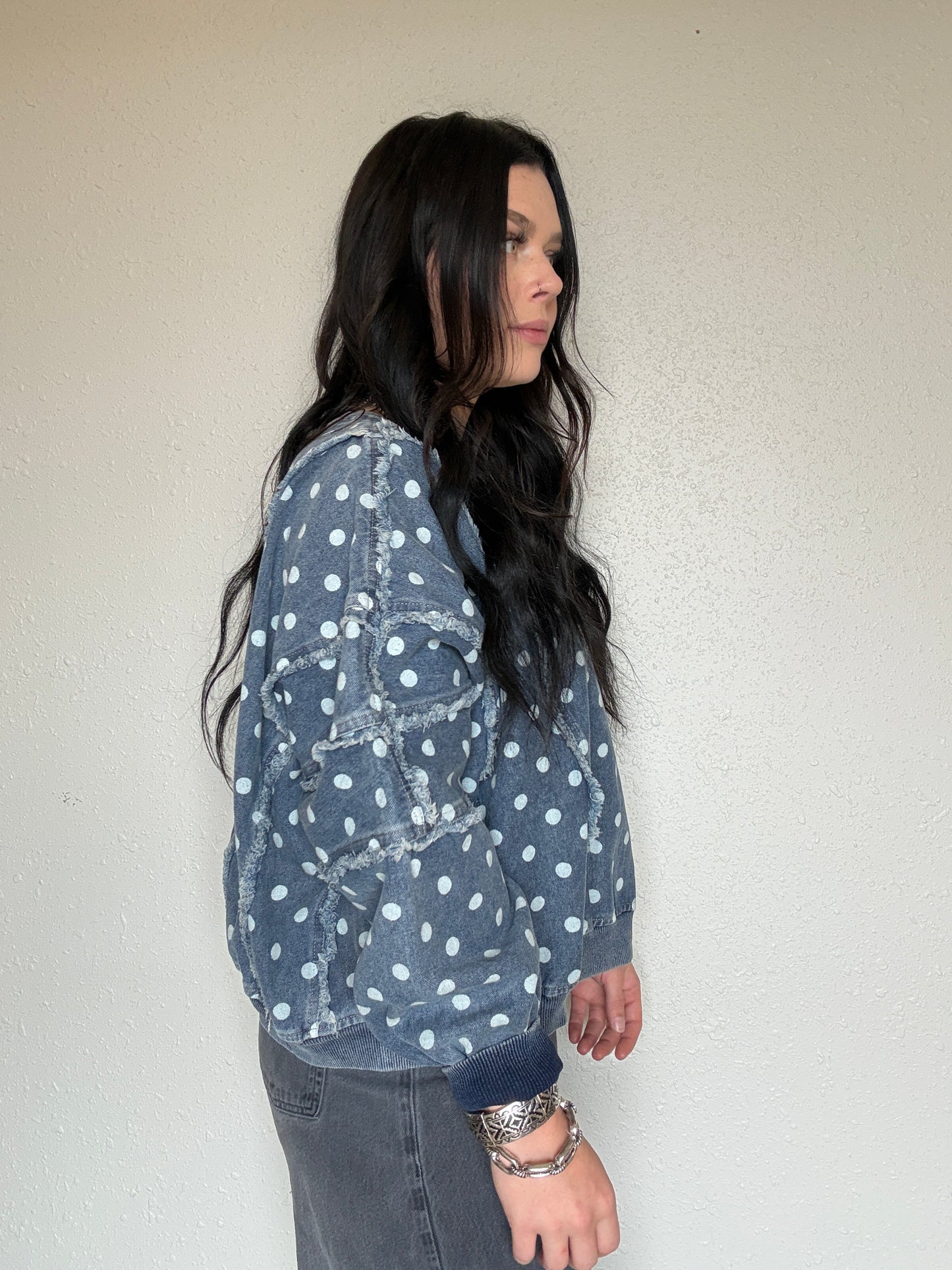 The Denim Dan Polka Dot Sweater