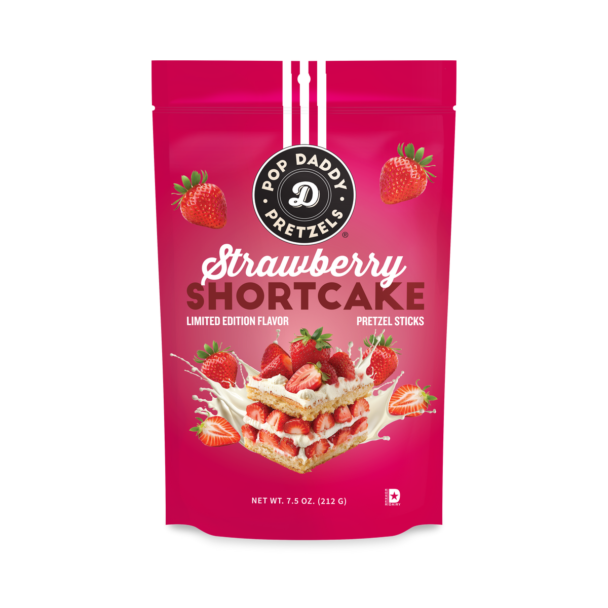 Seasoned Pretzels - 7.5oz - Strawberry Shortcake