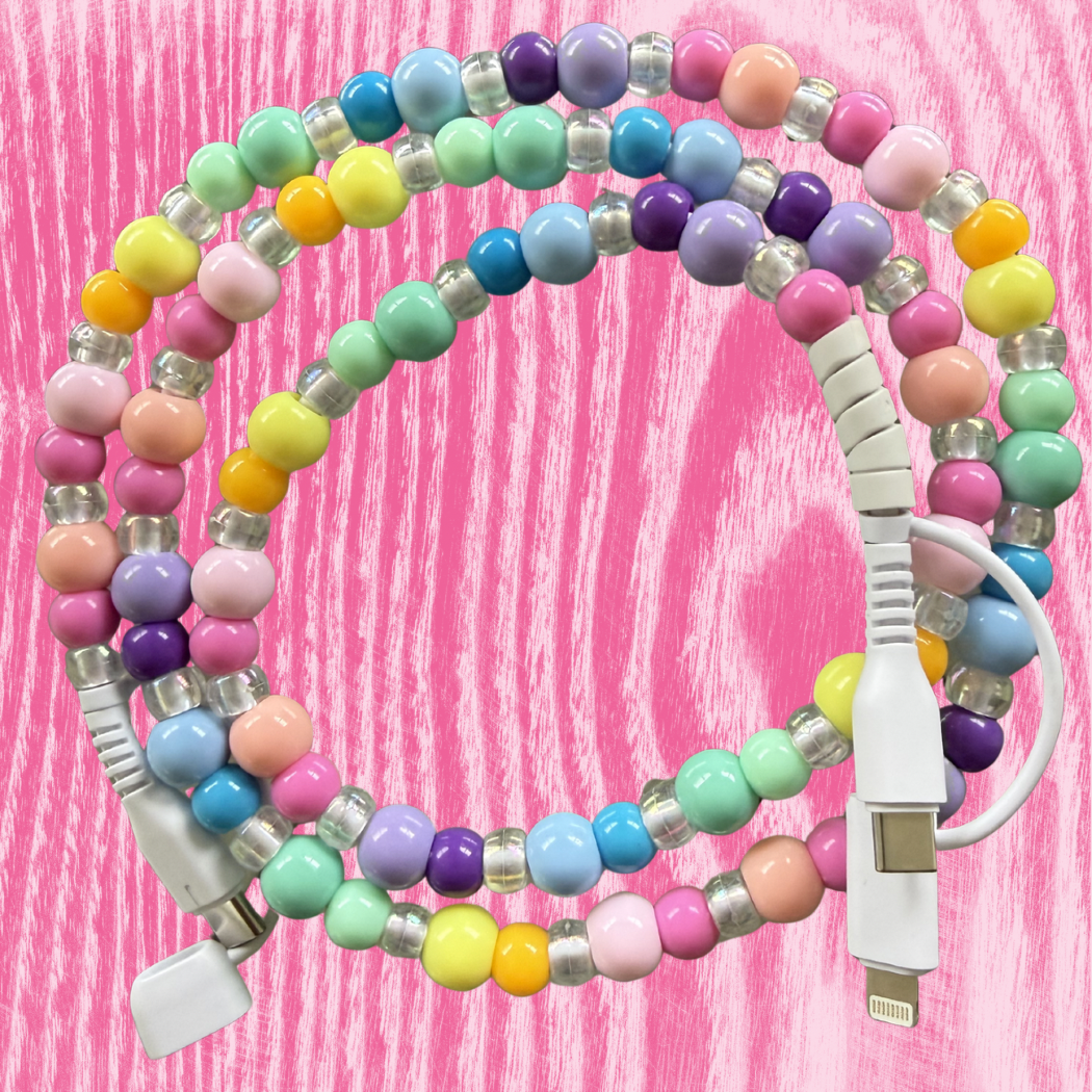 Pastel Beaded 4-in-1 Fast Charging Cable