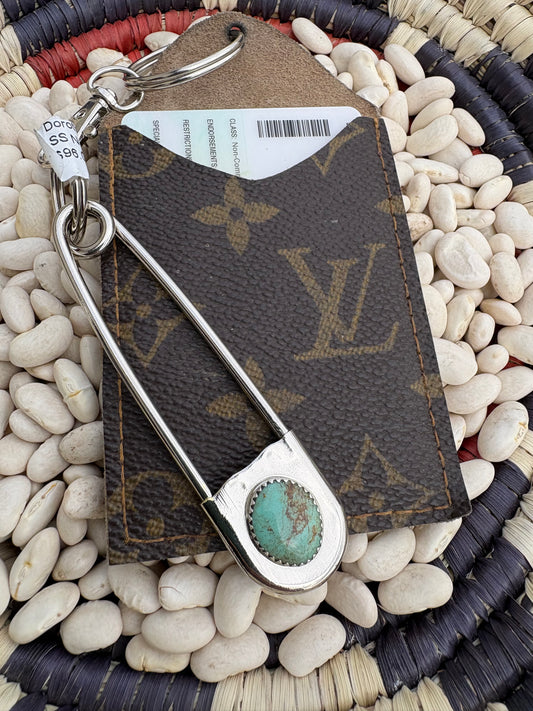 Native made Pin Keychain w/ Turquoise