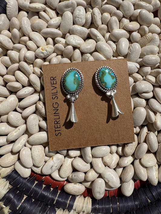 Sonoran Gold Turquoise Blossom Studs