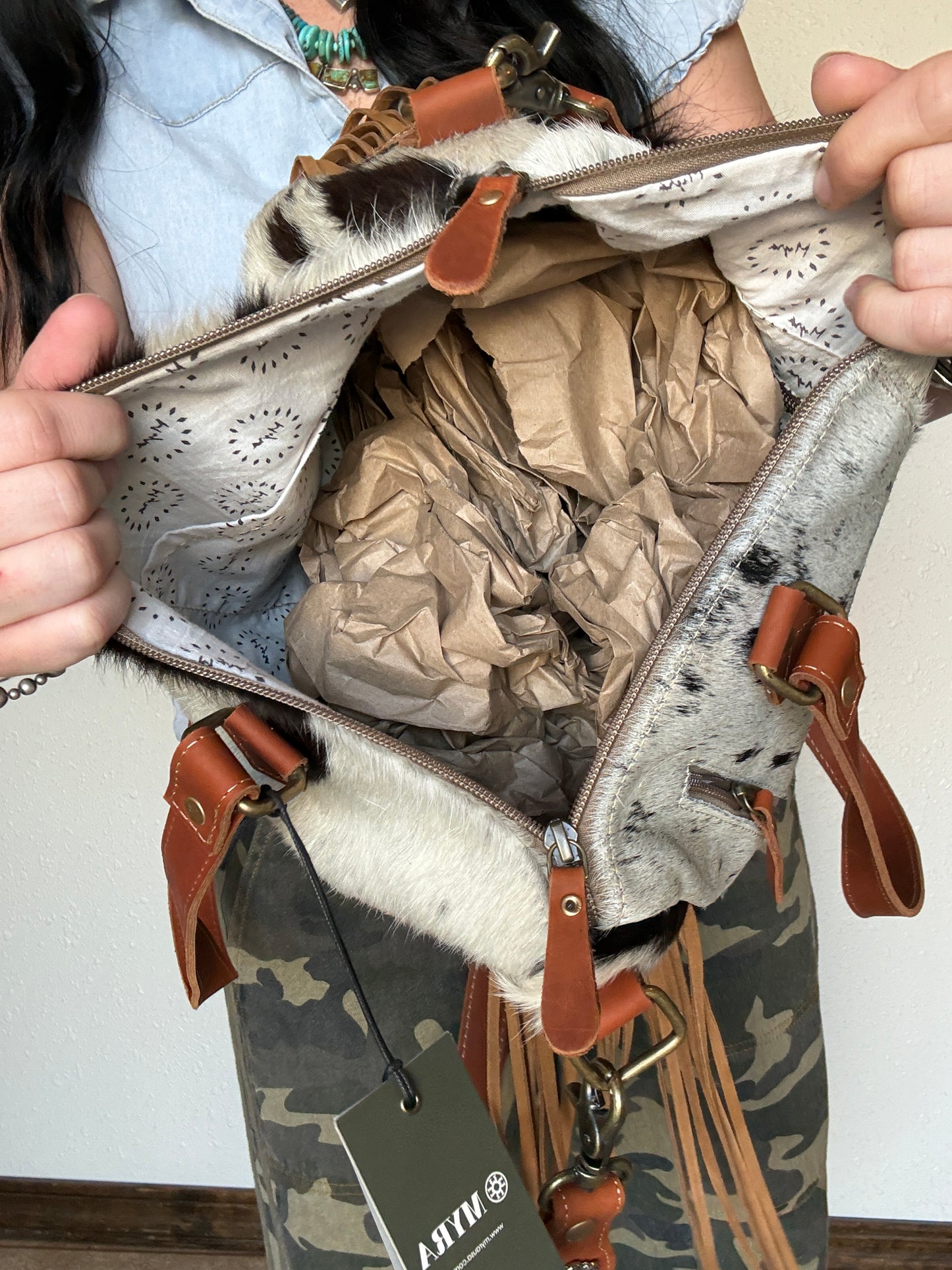 Laredo Hand-Tooled Concealed Carry Bag
