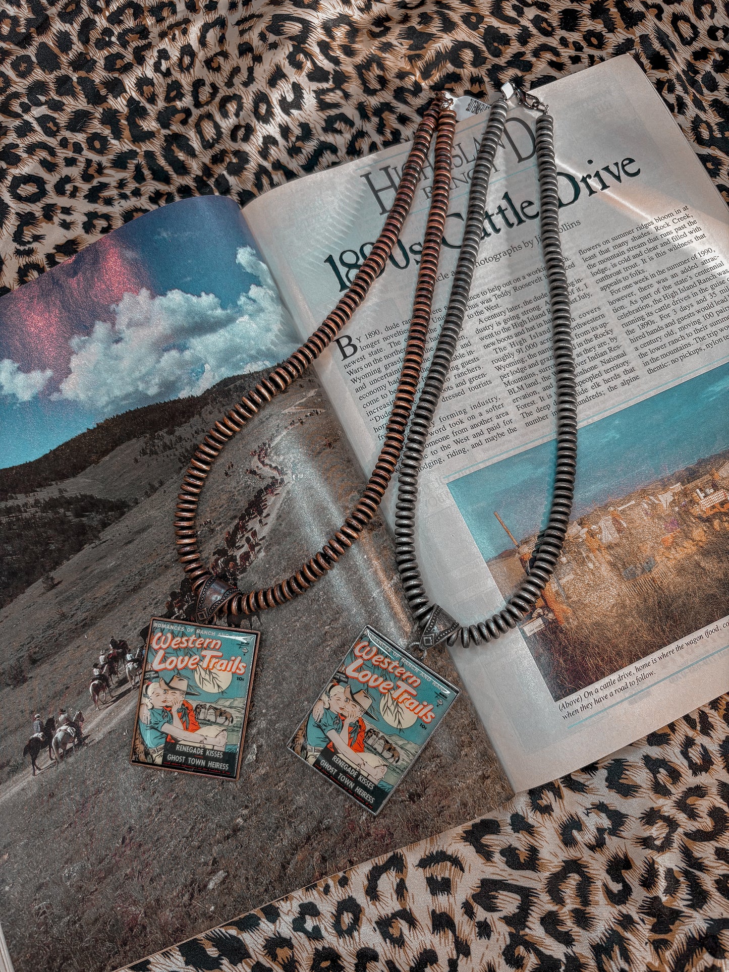 Western Love Pendant & Pearls