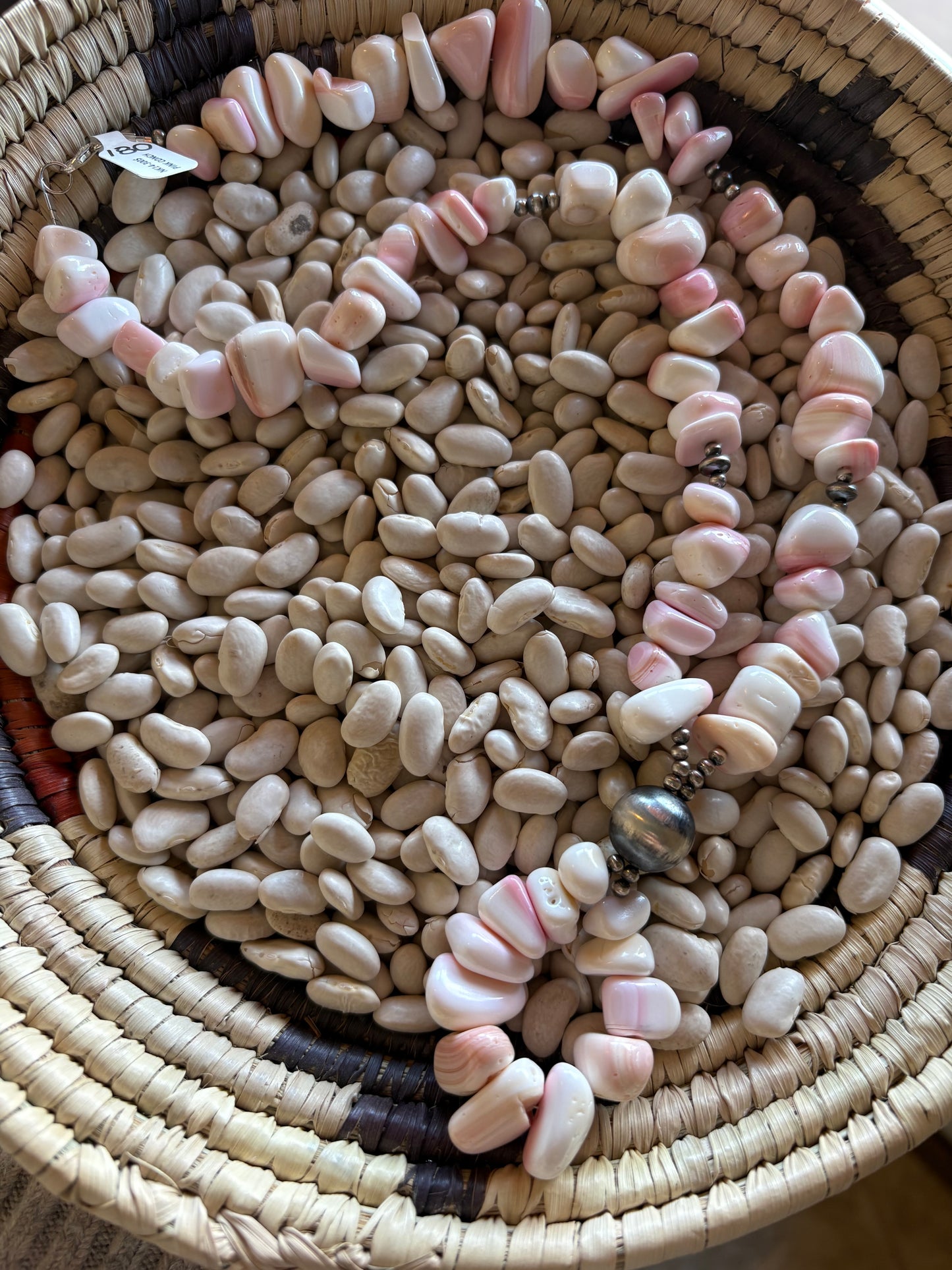 Pink Conch Lariat Necklace