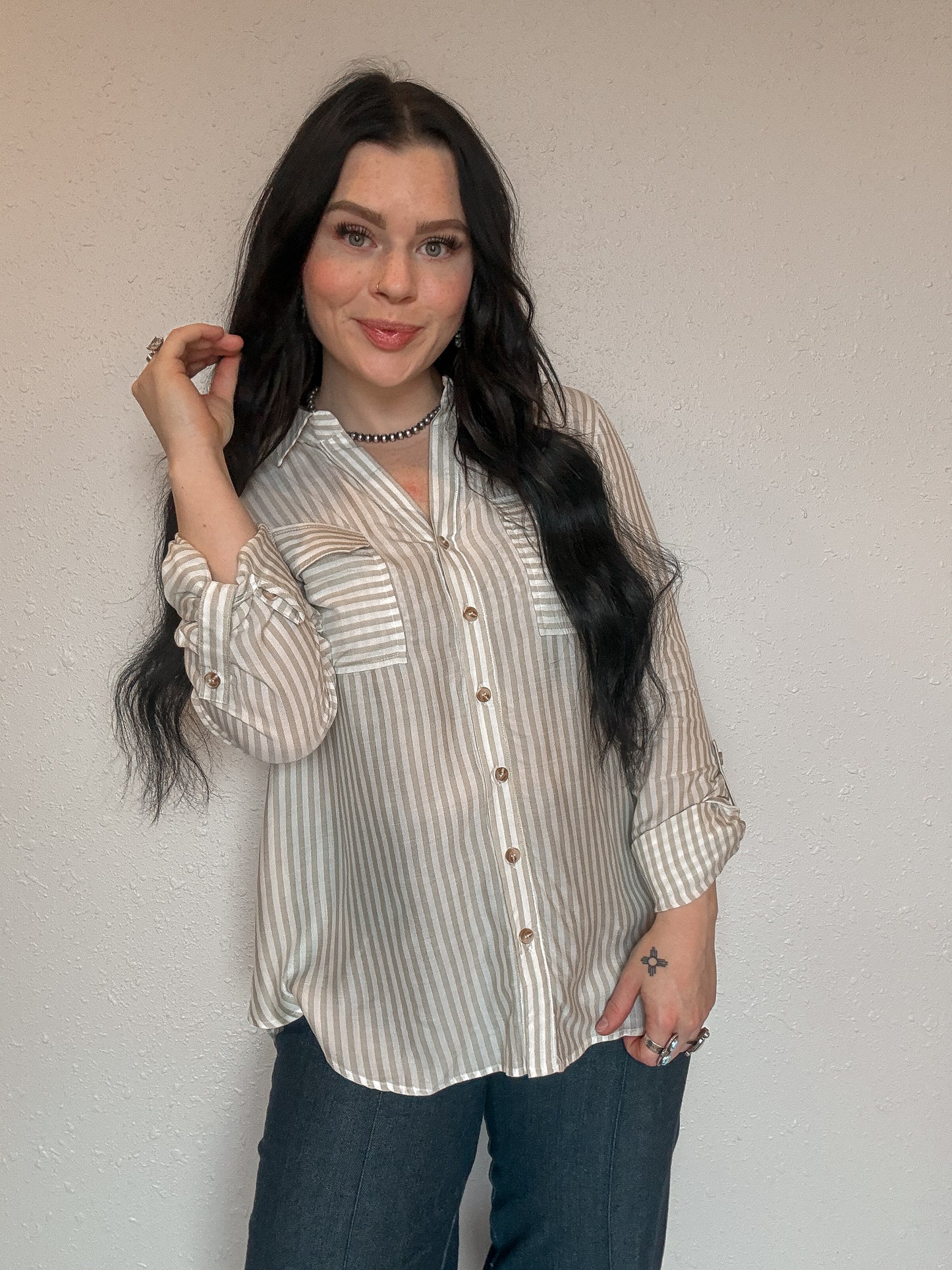 The Mesa Button Up *Green