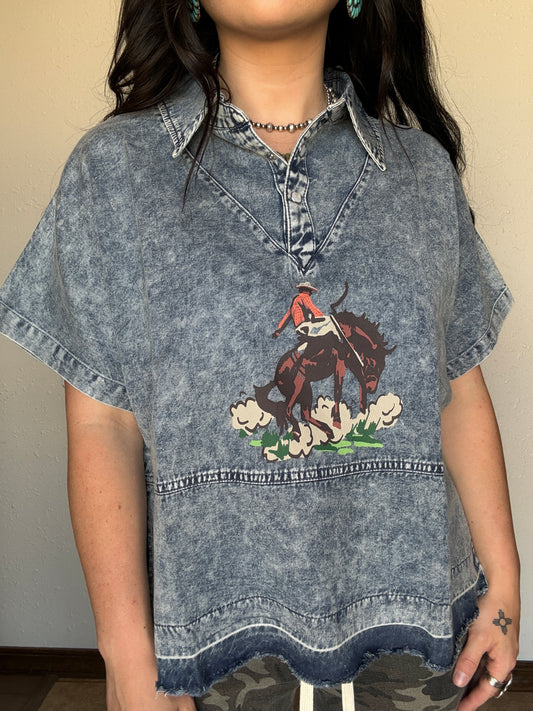 The Mane Denim Top