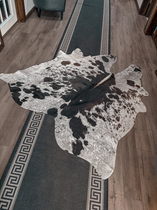 Speckled 6ft Branded Cowhide