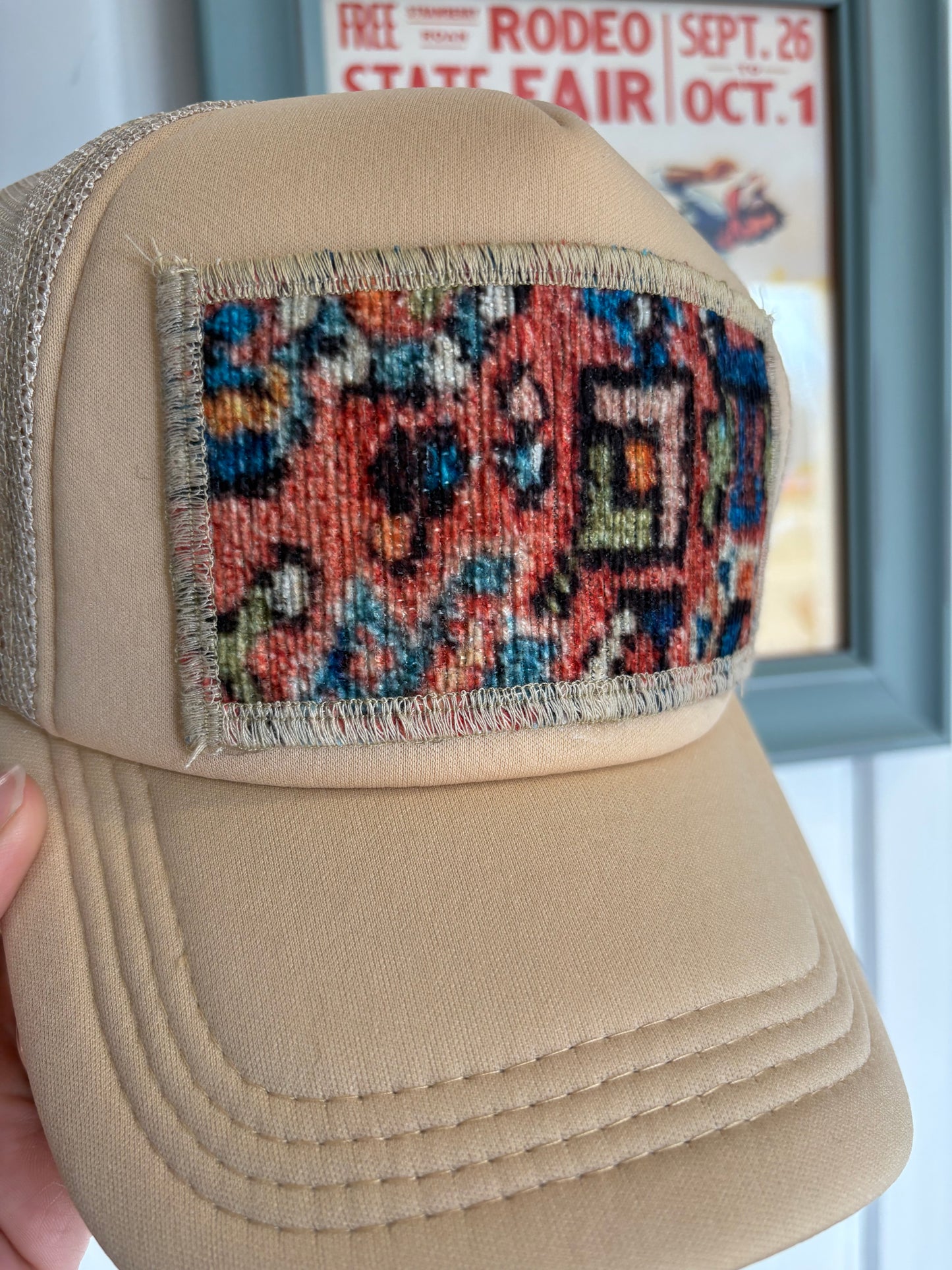 Orange Tapestry Hat