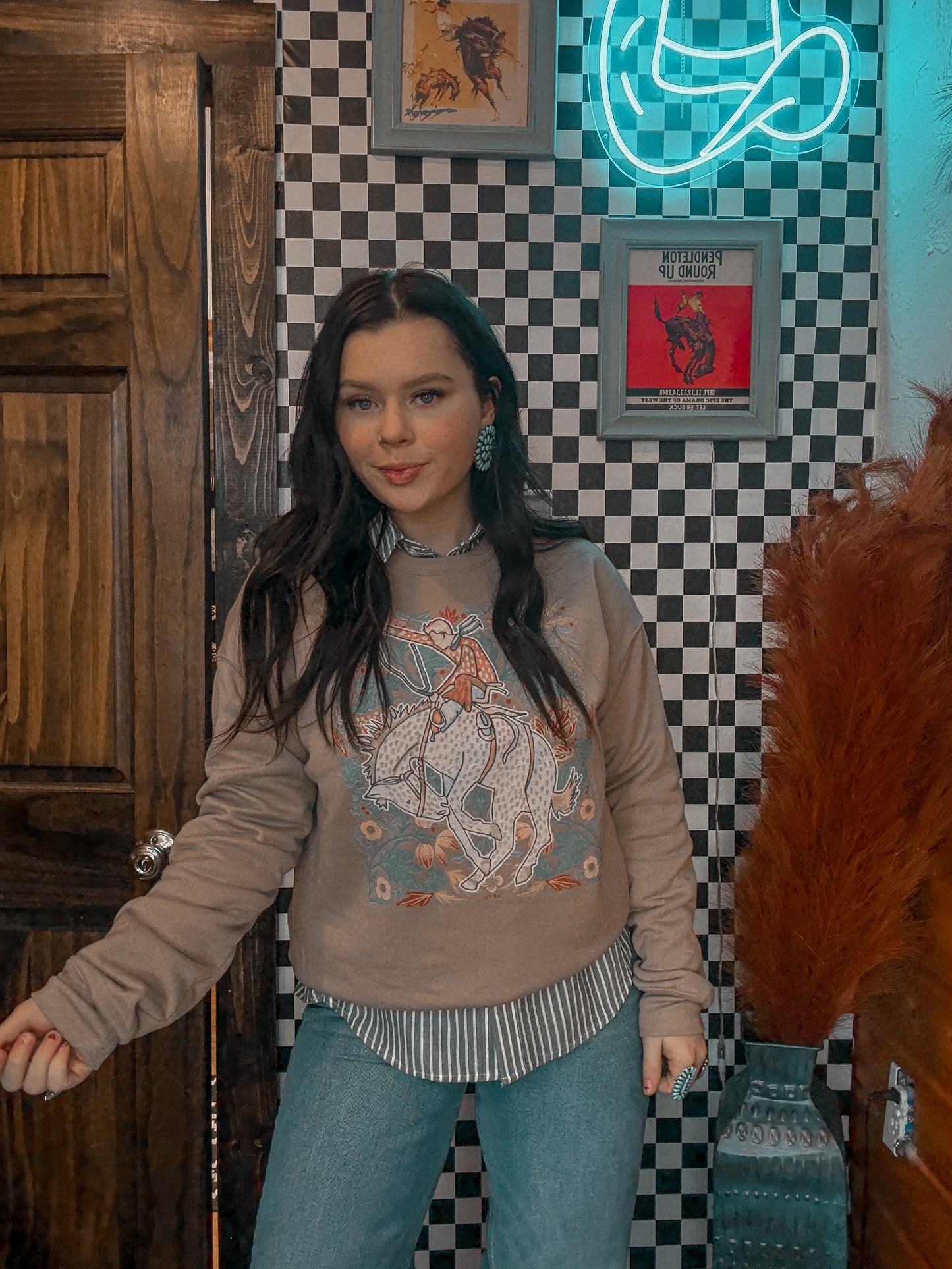 Green Stripe Button Down