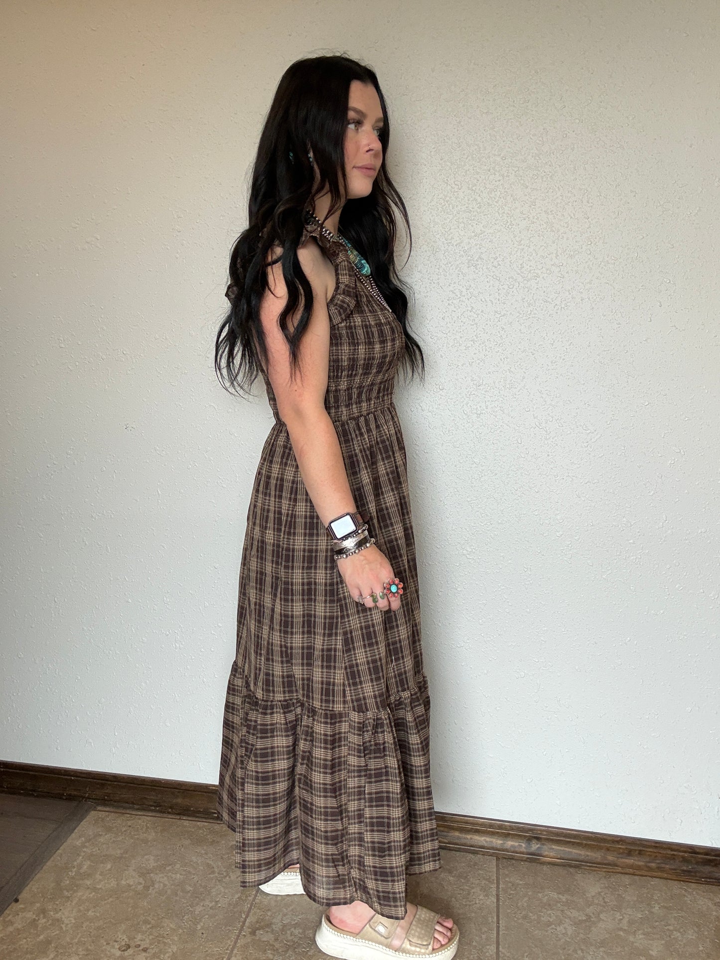 The Plaid Prairie Maxi Dress