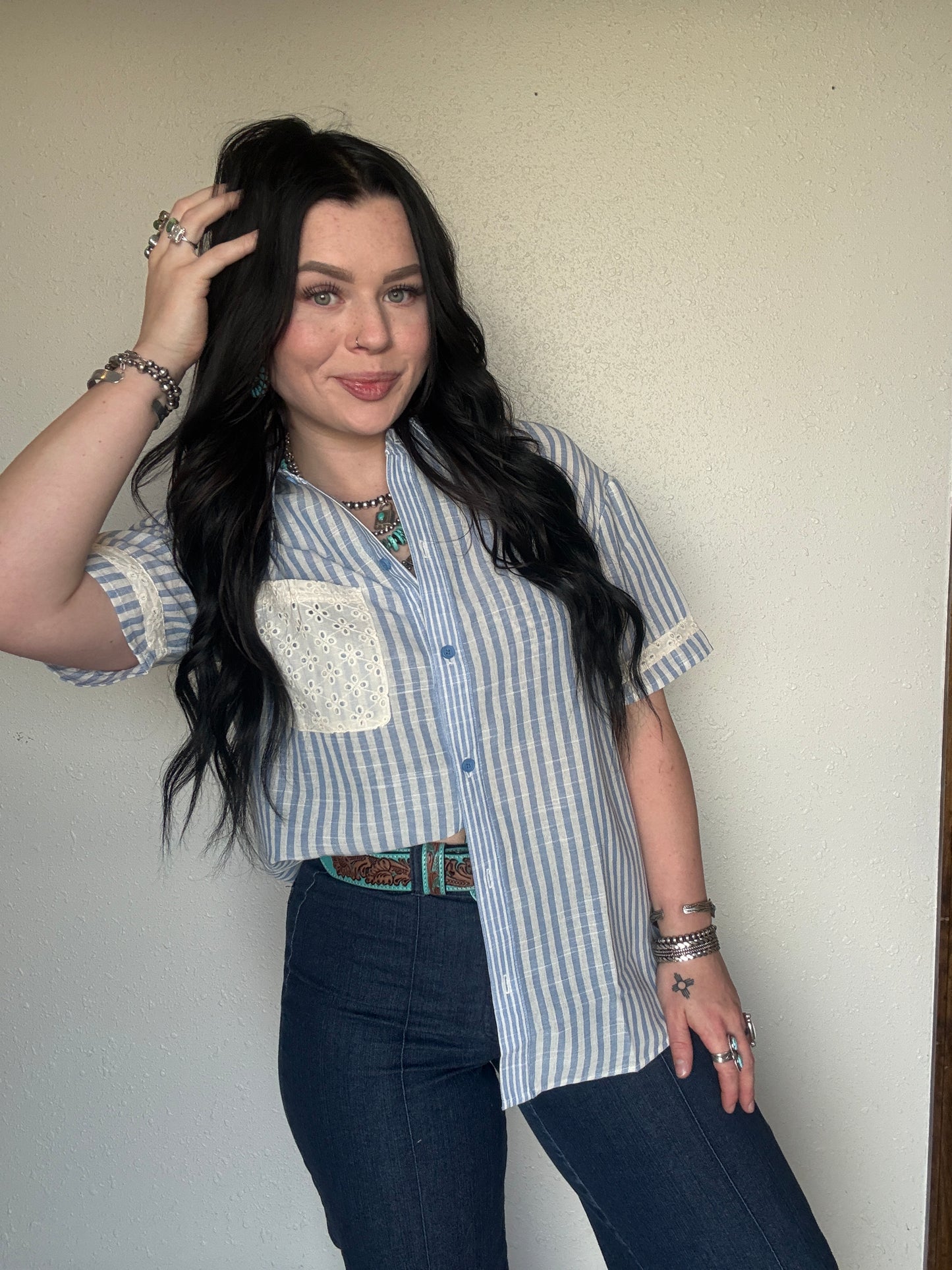 The Ester Button Up *Blue