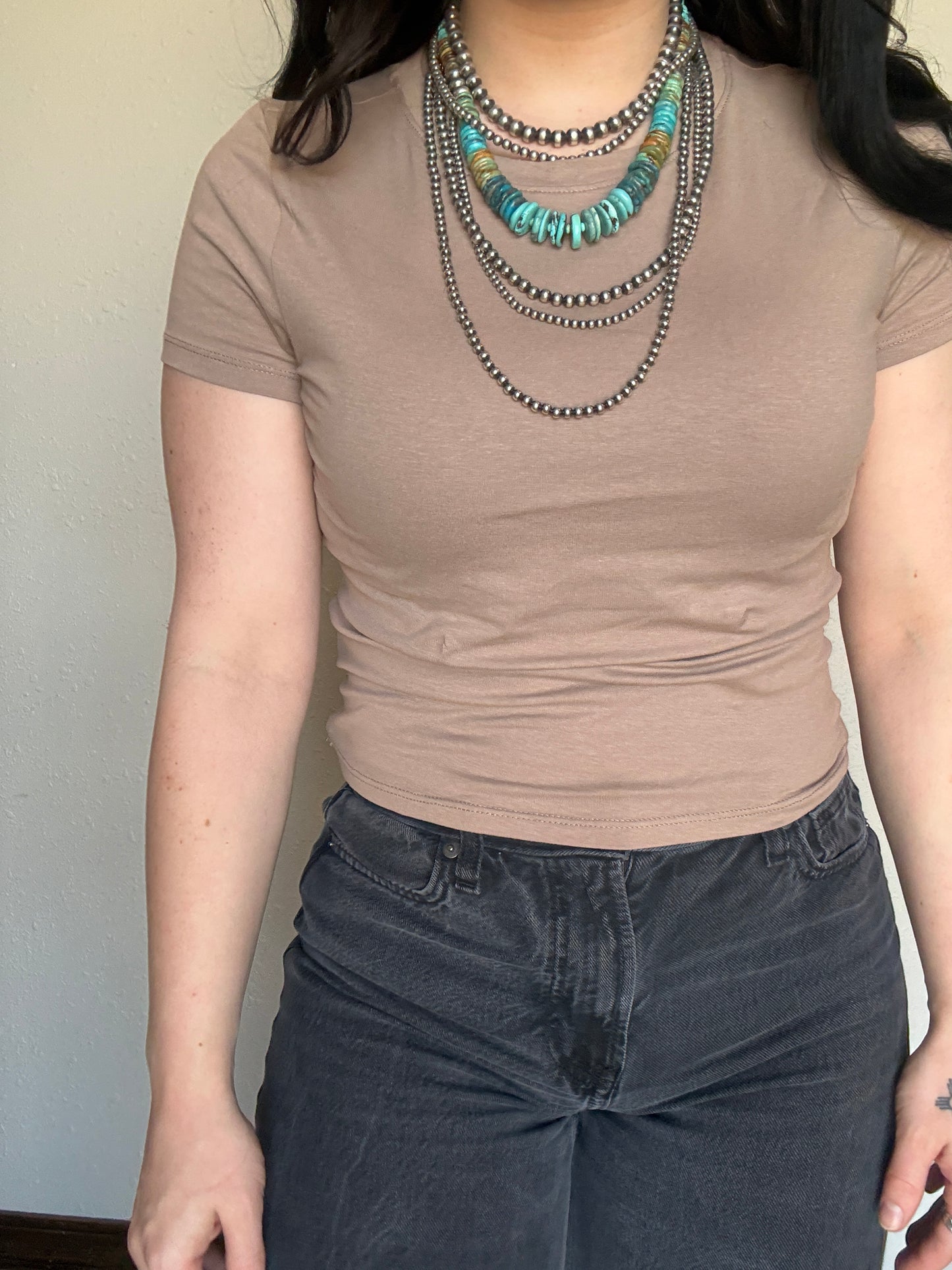 Cotton Basic Tee *Stone