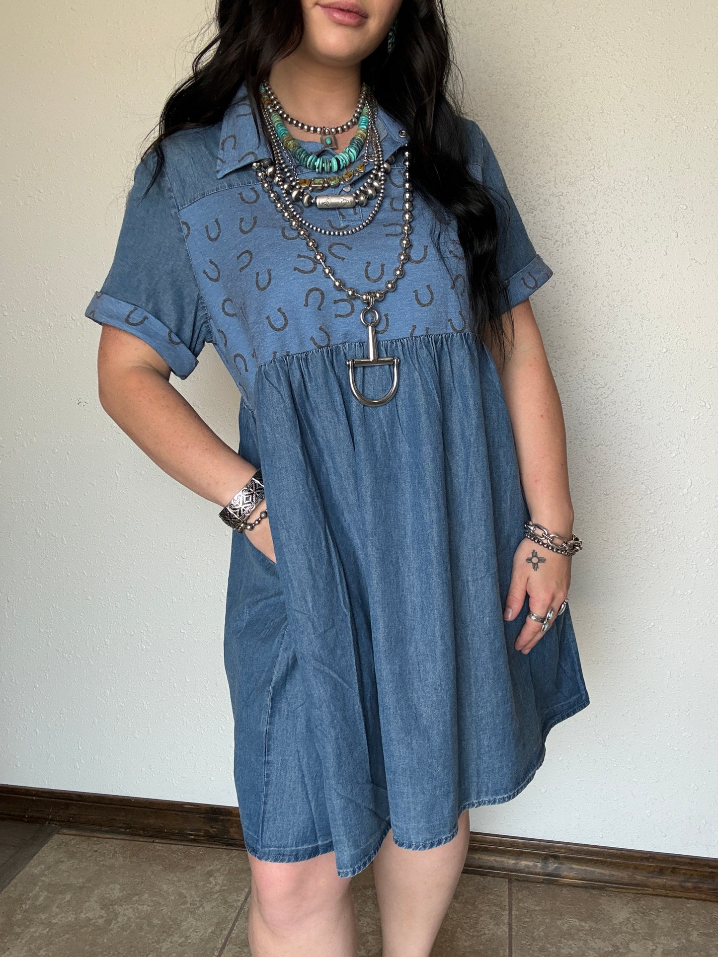 Hot Too Trot Denim Dress