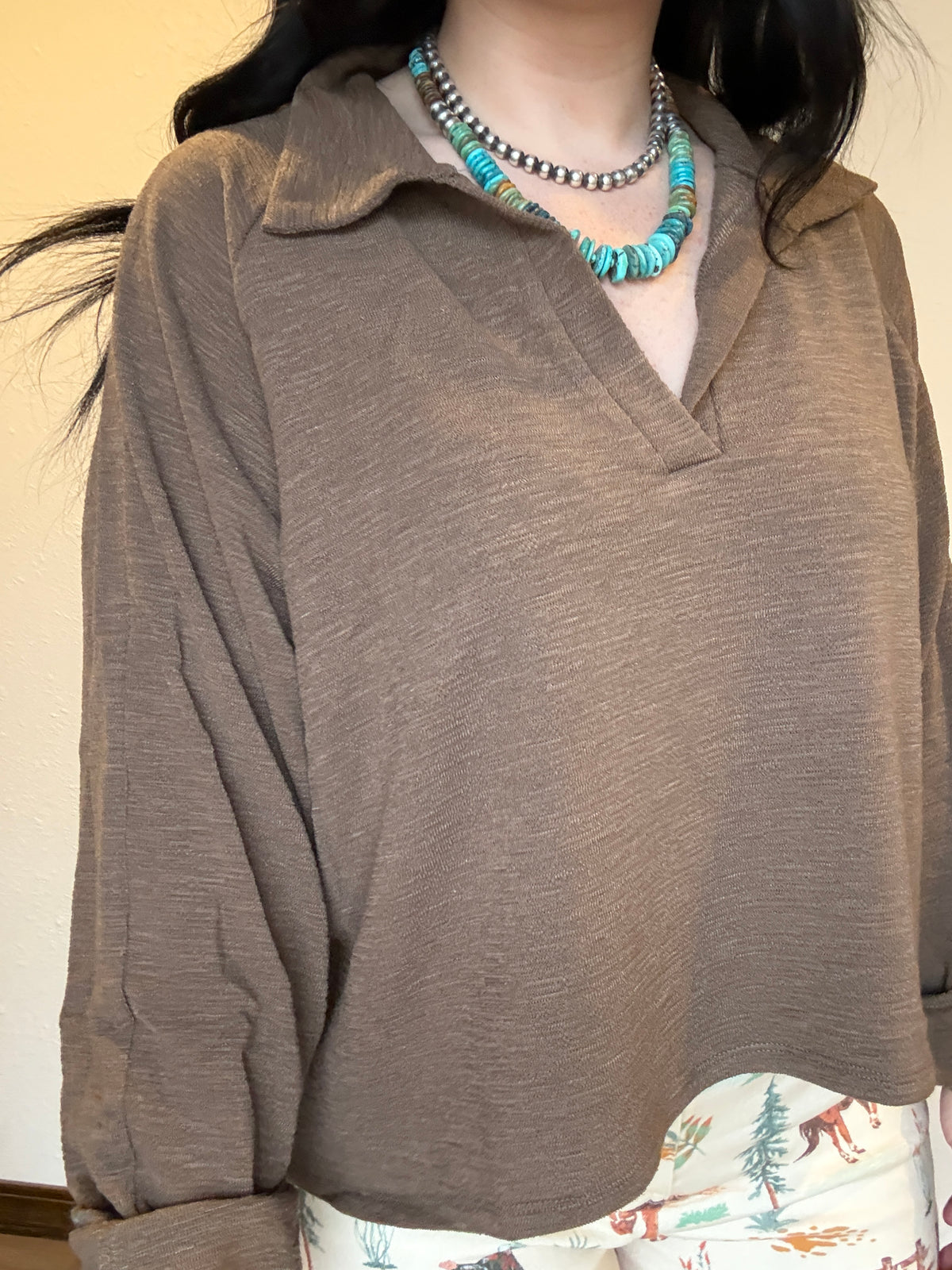 The Shilo Collared High Low Top