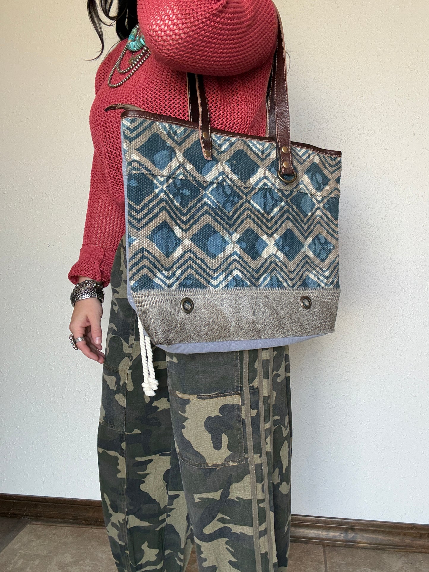 Neville Cowhide Tote Bag
