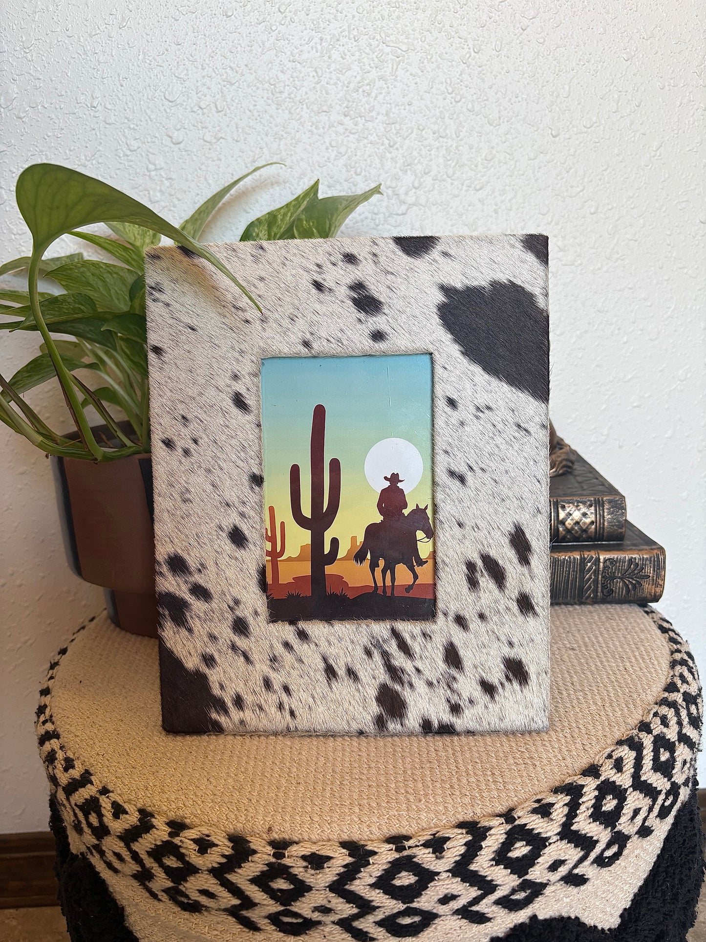 Cowhide Photo Frame