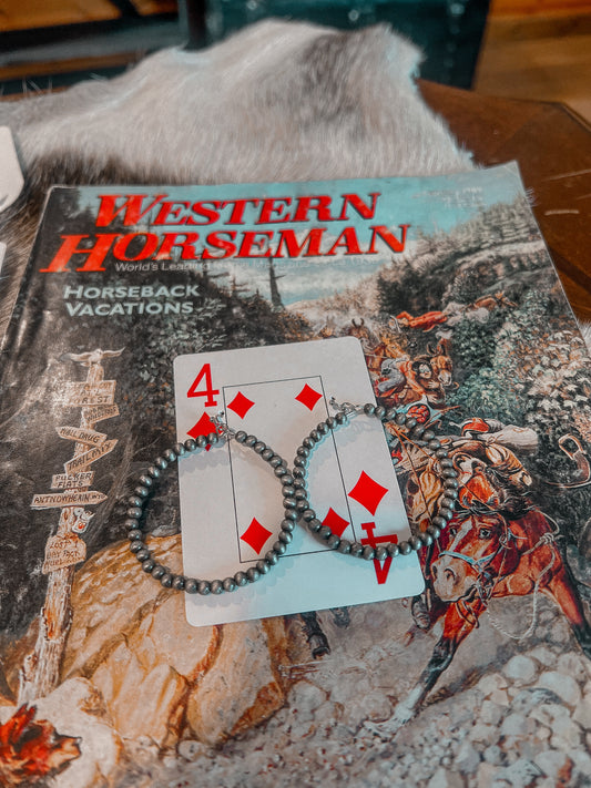 Everyday Round Pearl Hoops