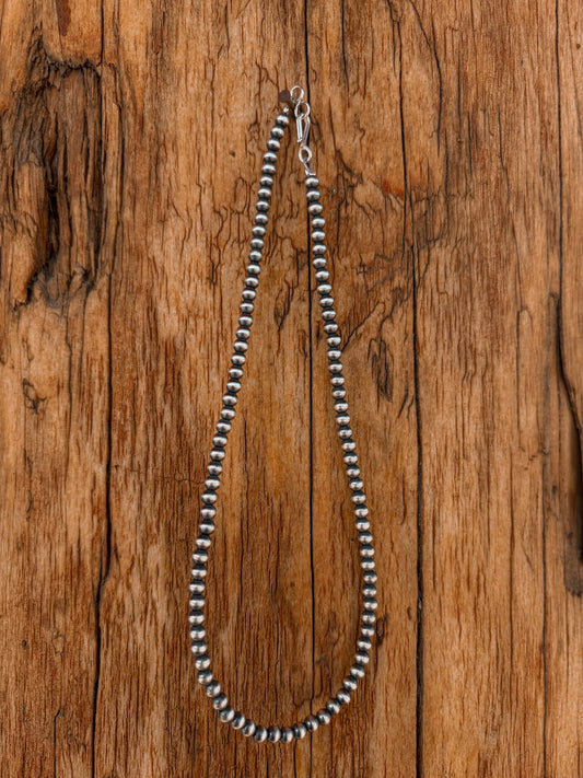 Everyday Sterling Silver Choker Necklace 4mm 16” *Shepards Hook