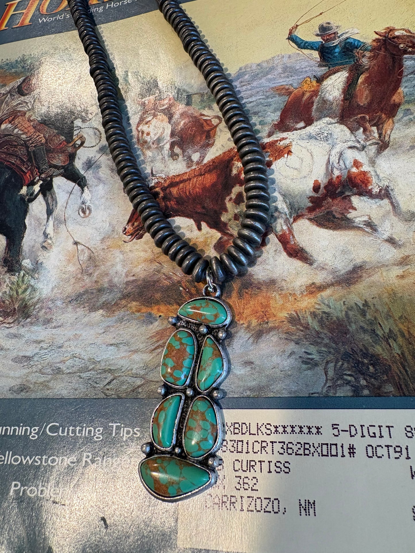 Cayko Cluster Pearl Necklace *Turquoise