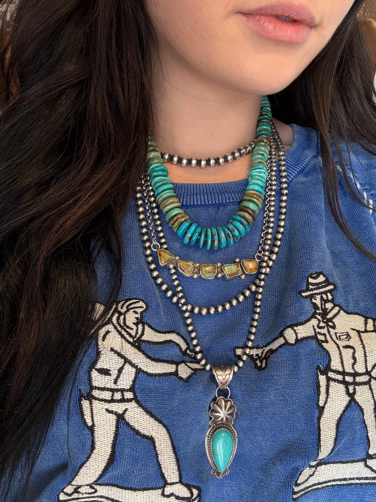 Kimberly Tom Turquoise Strand