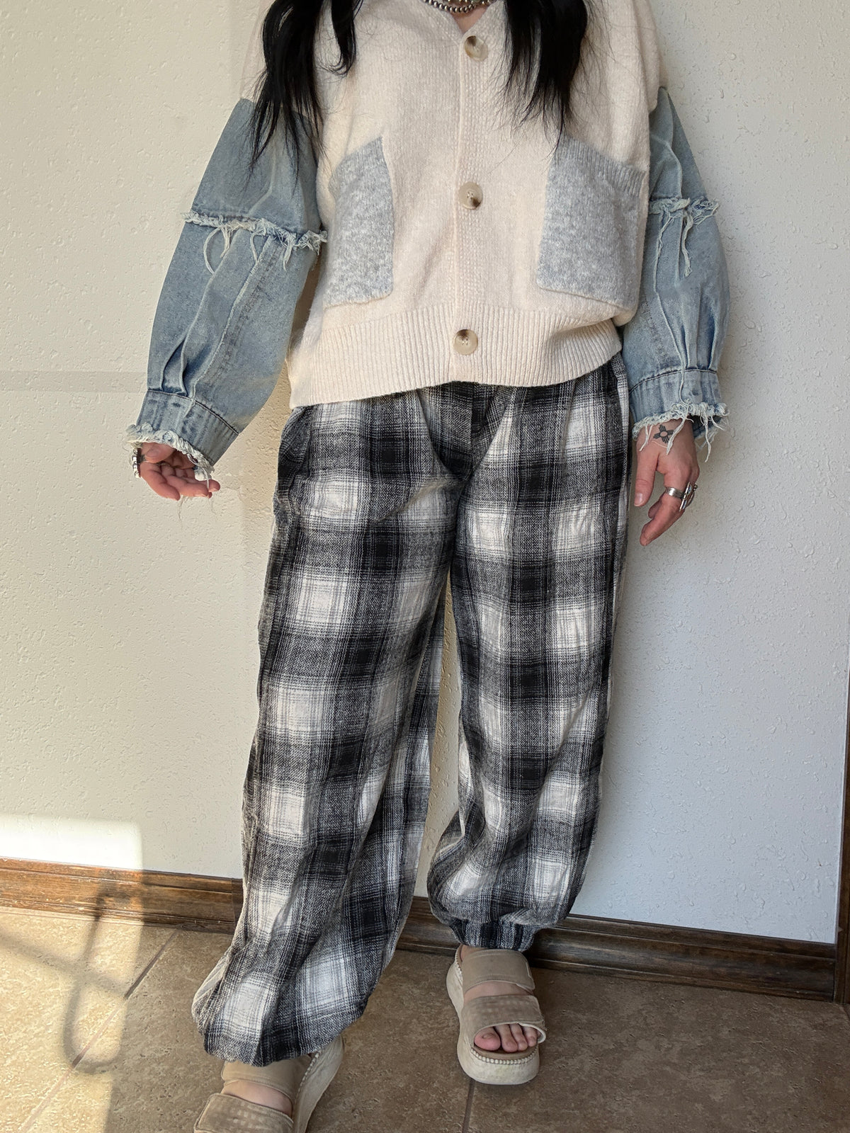 The Megs Plaid Jogger