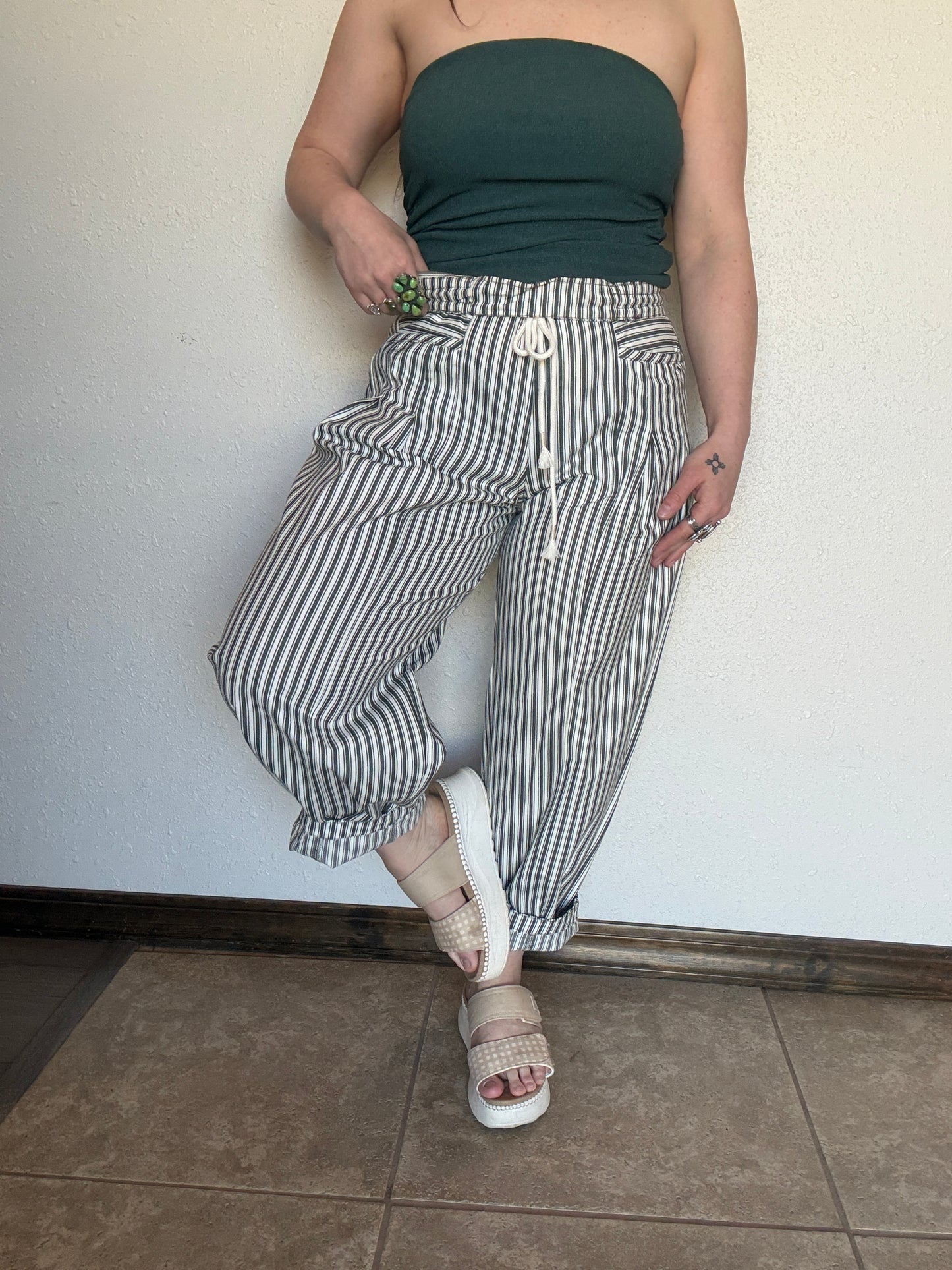 The Cayko Stripe Denim *Green