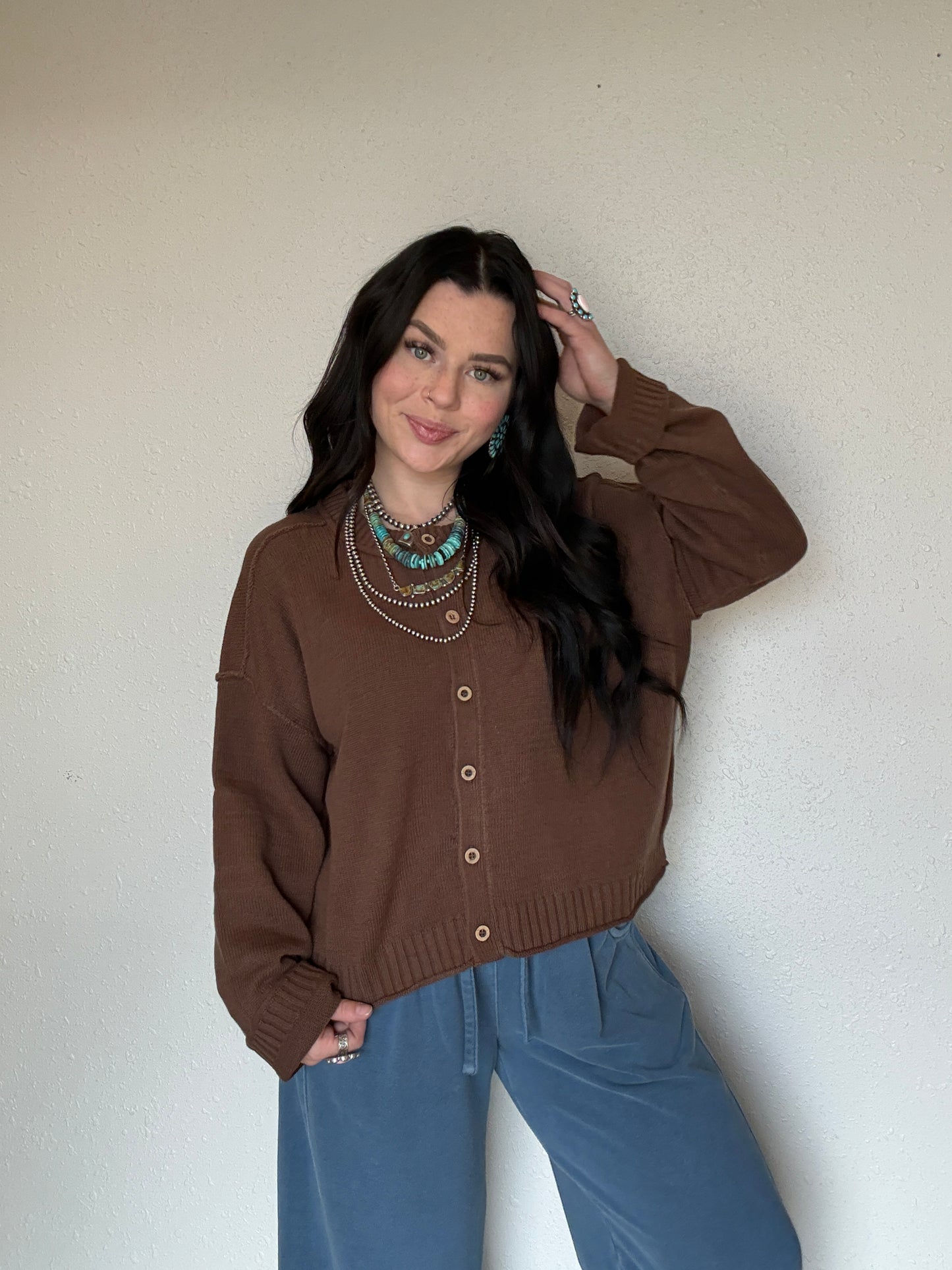 The Bay Pony Button Up Knit