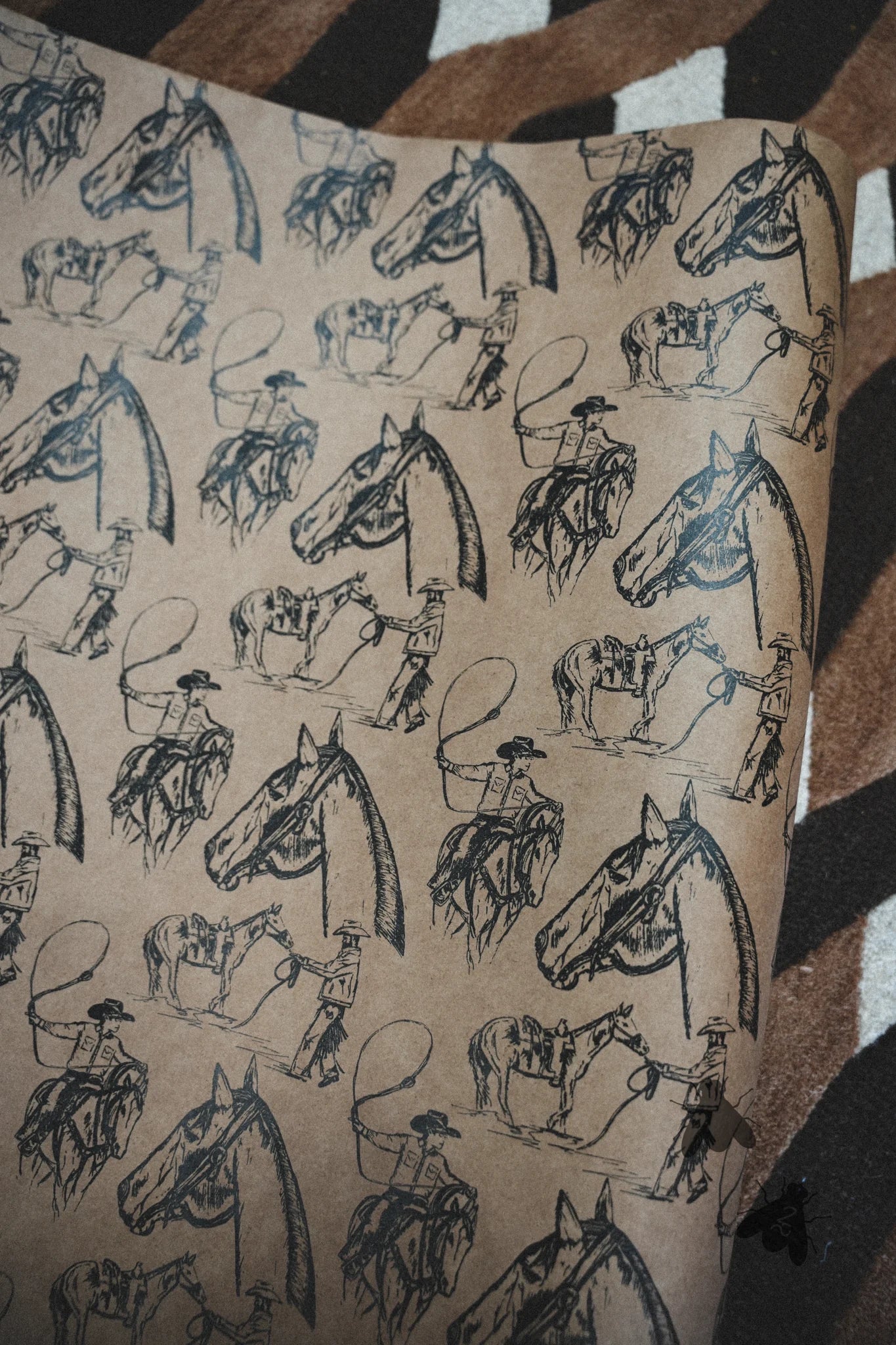 Wrapping Paper*Western Doodle