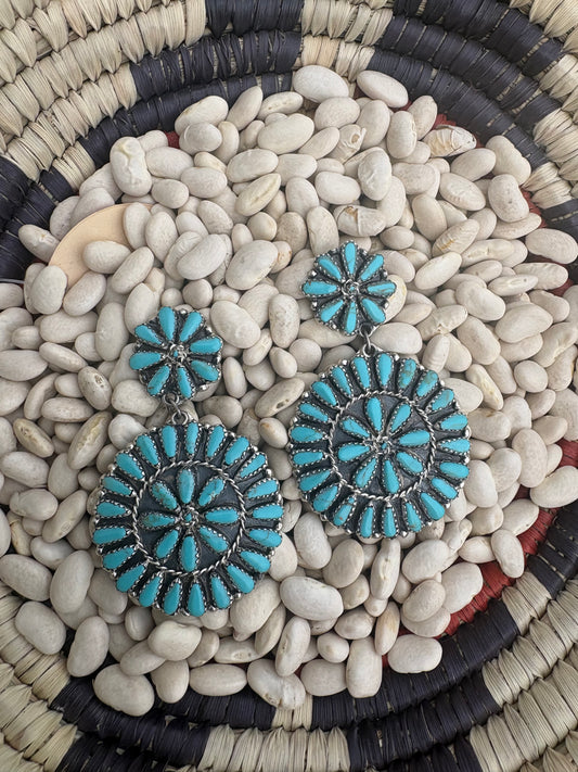 Large Native Made Cluster Dangles by Mary Benally