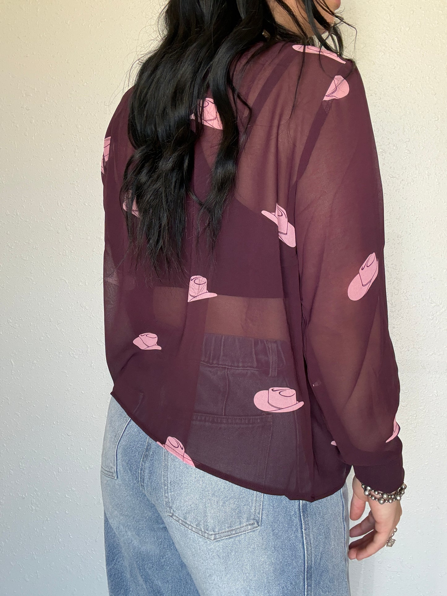 Sheer Hatz Blouse