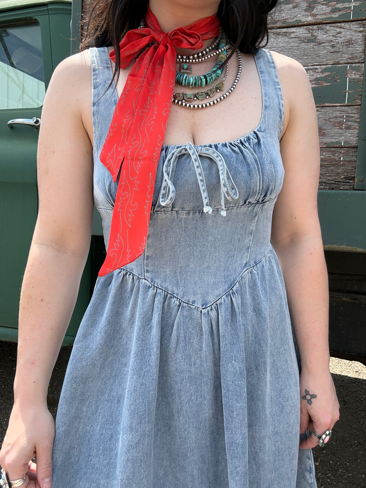 The Firework Denim Dress