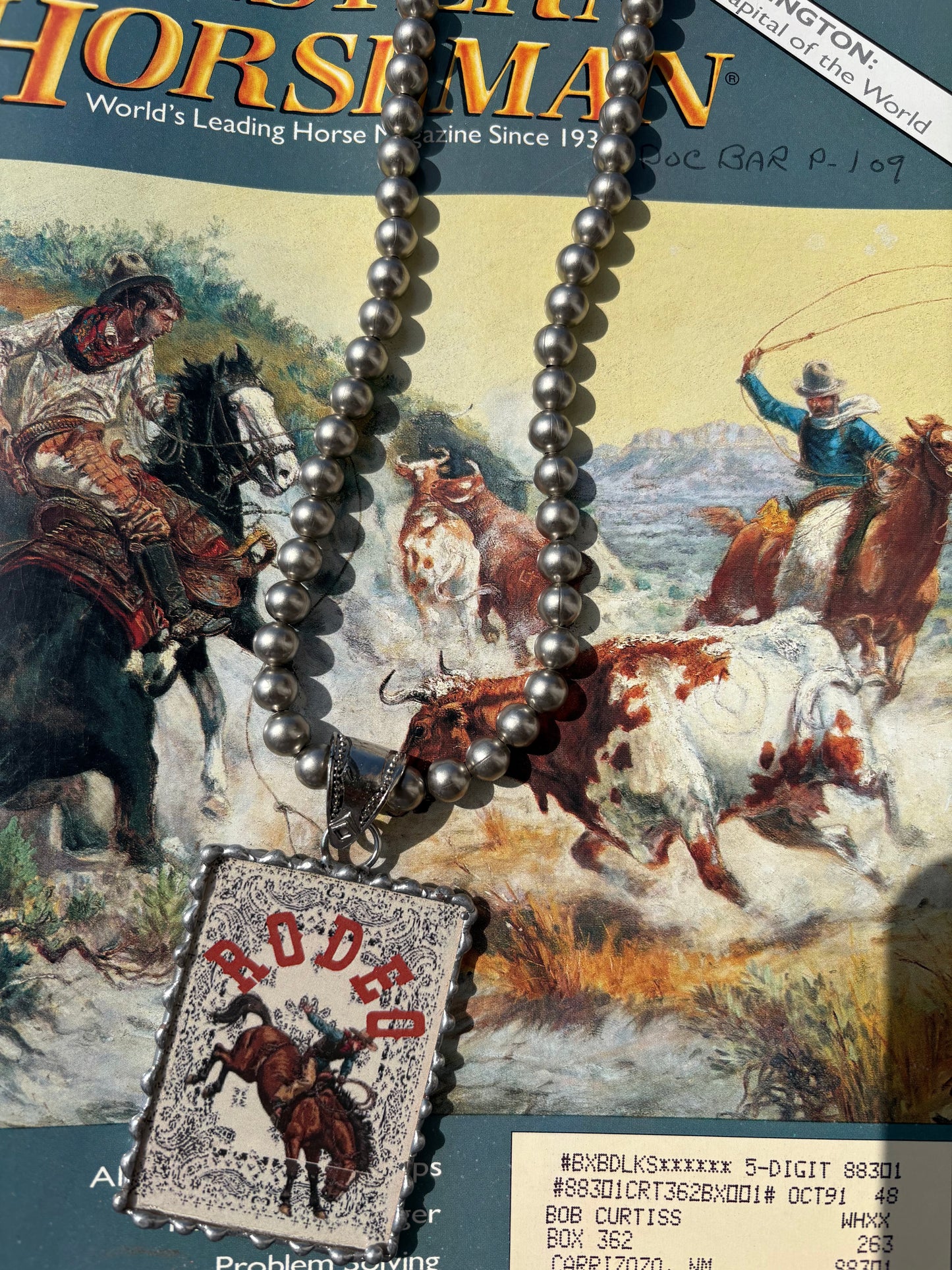 Rodeo Pendant & Pearls